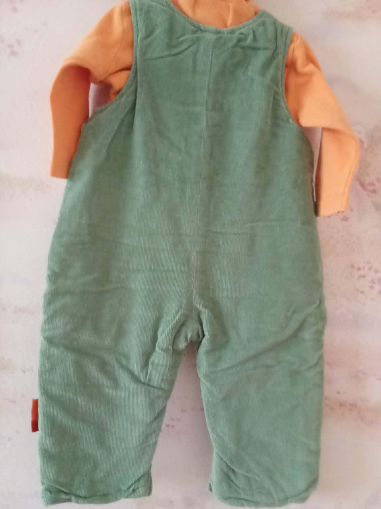 troc de troc salopette  9 mois neuf   vert comme photo image 2