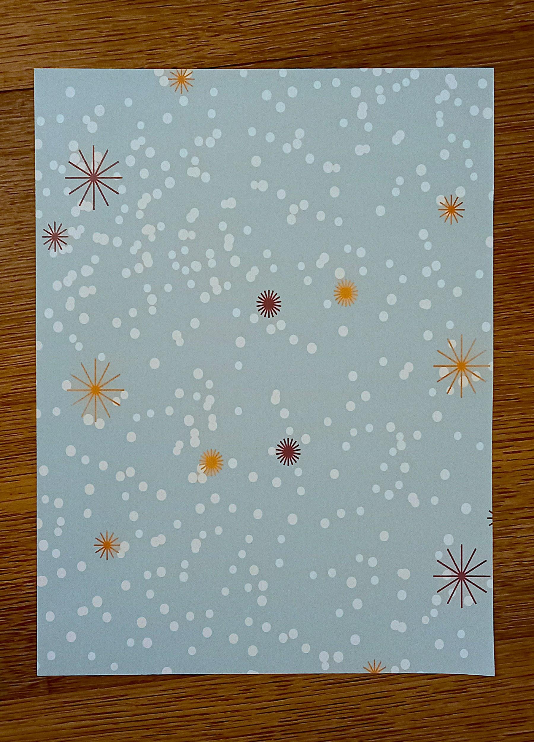 troc de troc papier créatif "neige et flocons". image 0