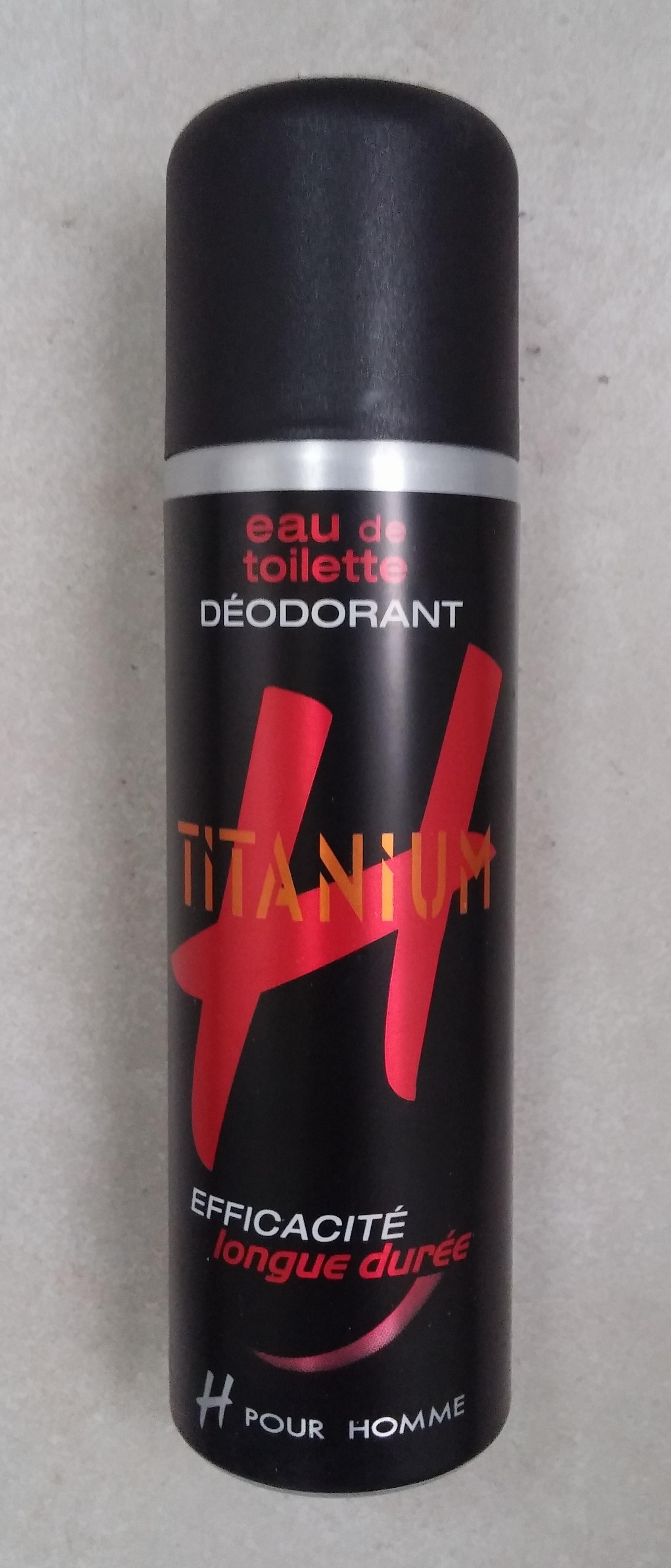 troc de troc déodorant eau de toilette h pour homme titanium, atomiseur image 0