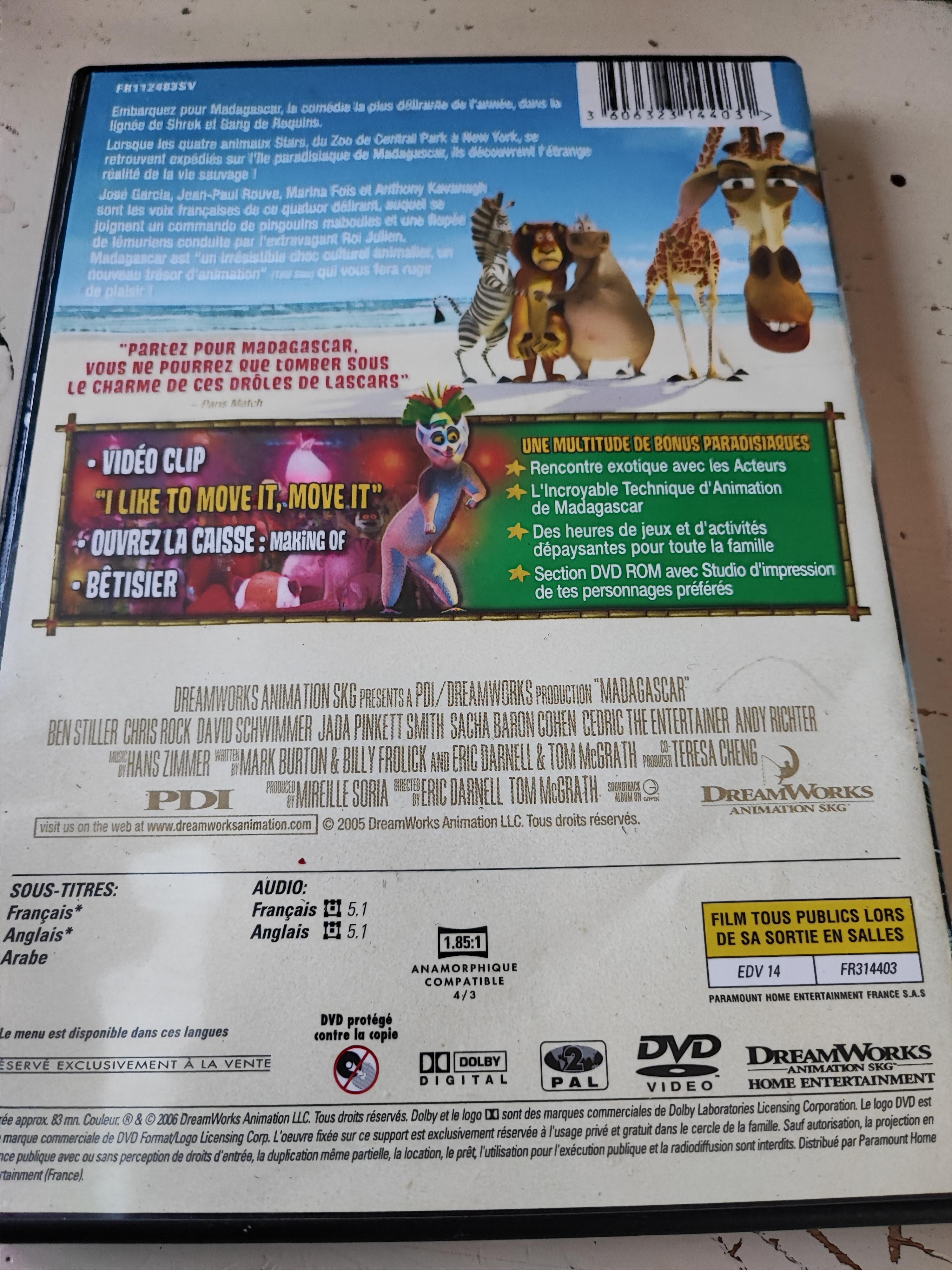 troc de troc dvd madagascar image 1