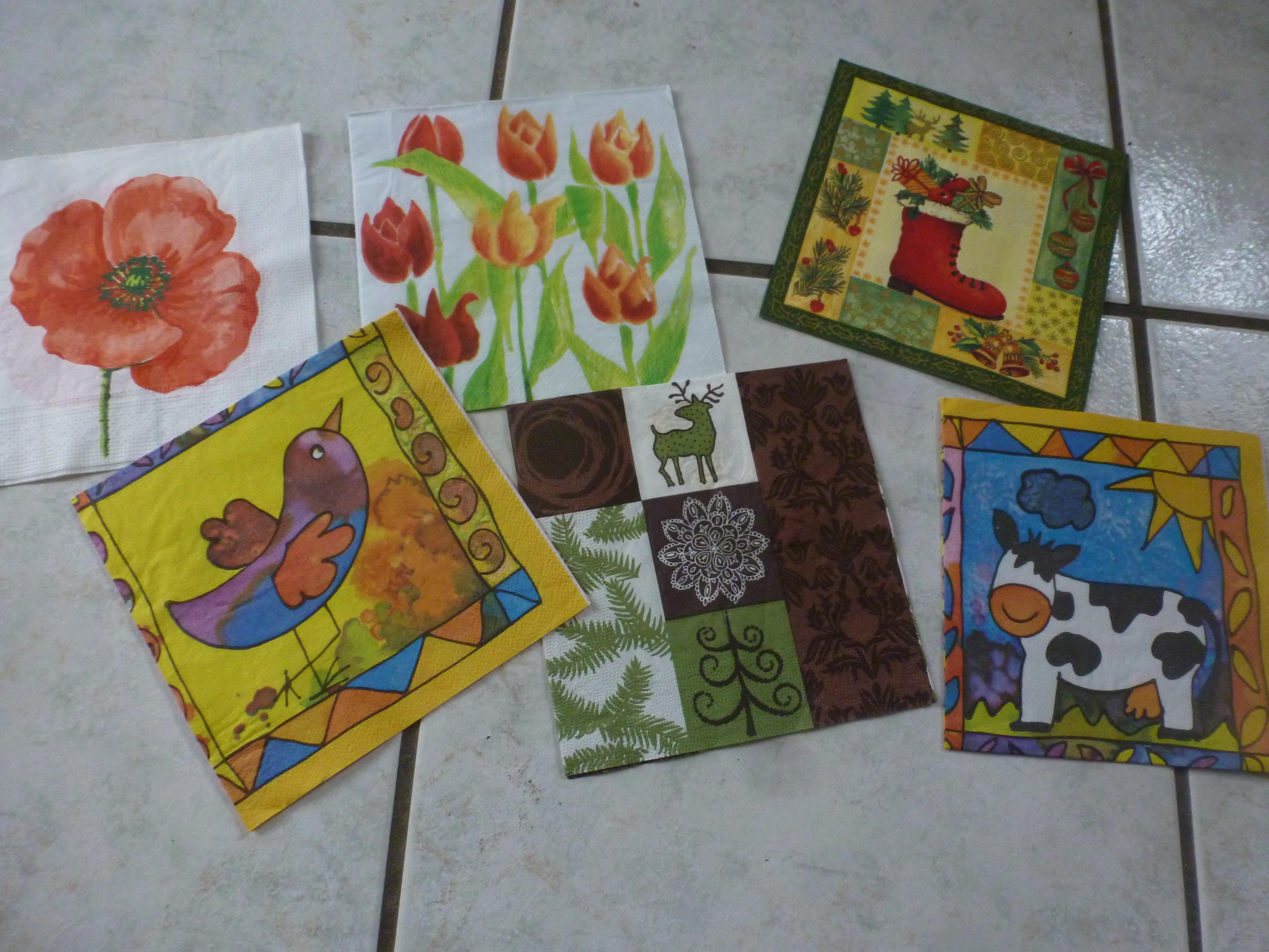 troc de troc lot de serviettes pour bricolages fdp compris image 0