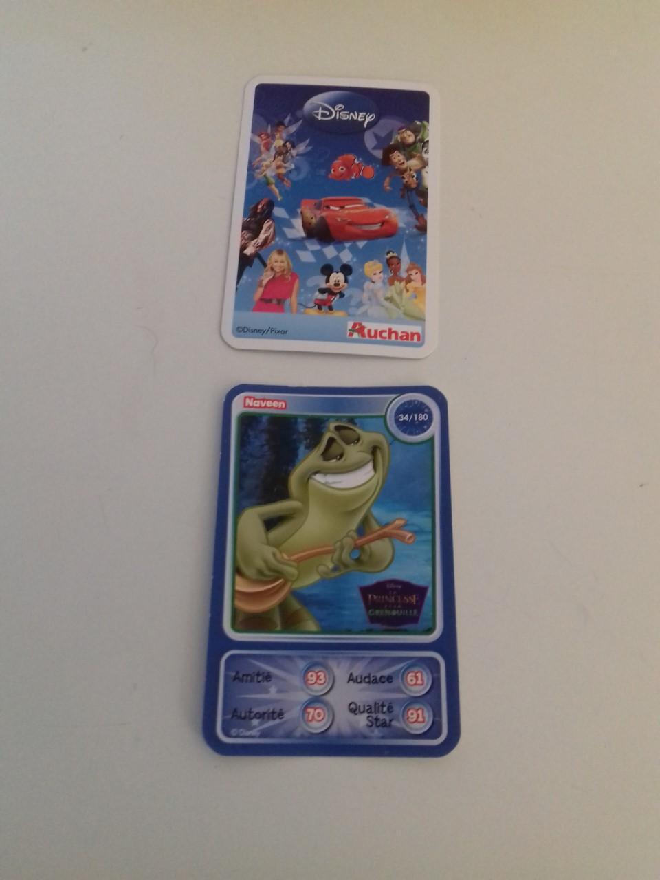 troc de troc j'échange carte "princesse et grenouille"  disney-auchan image 0