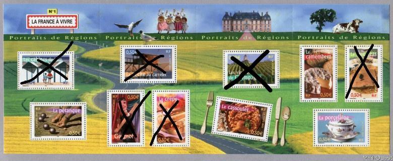 troc de troc [recherche] timbres fr série portraits de régions 1 image 0