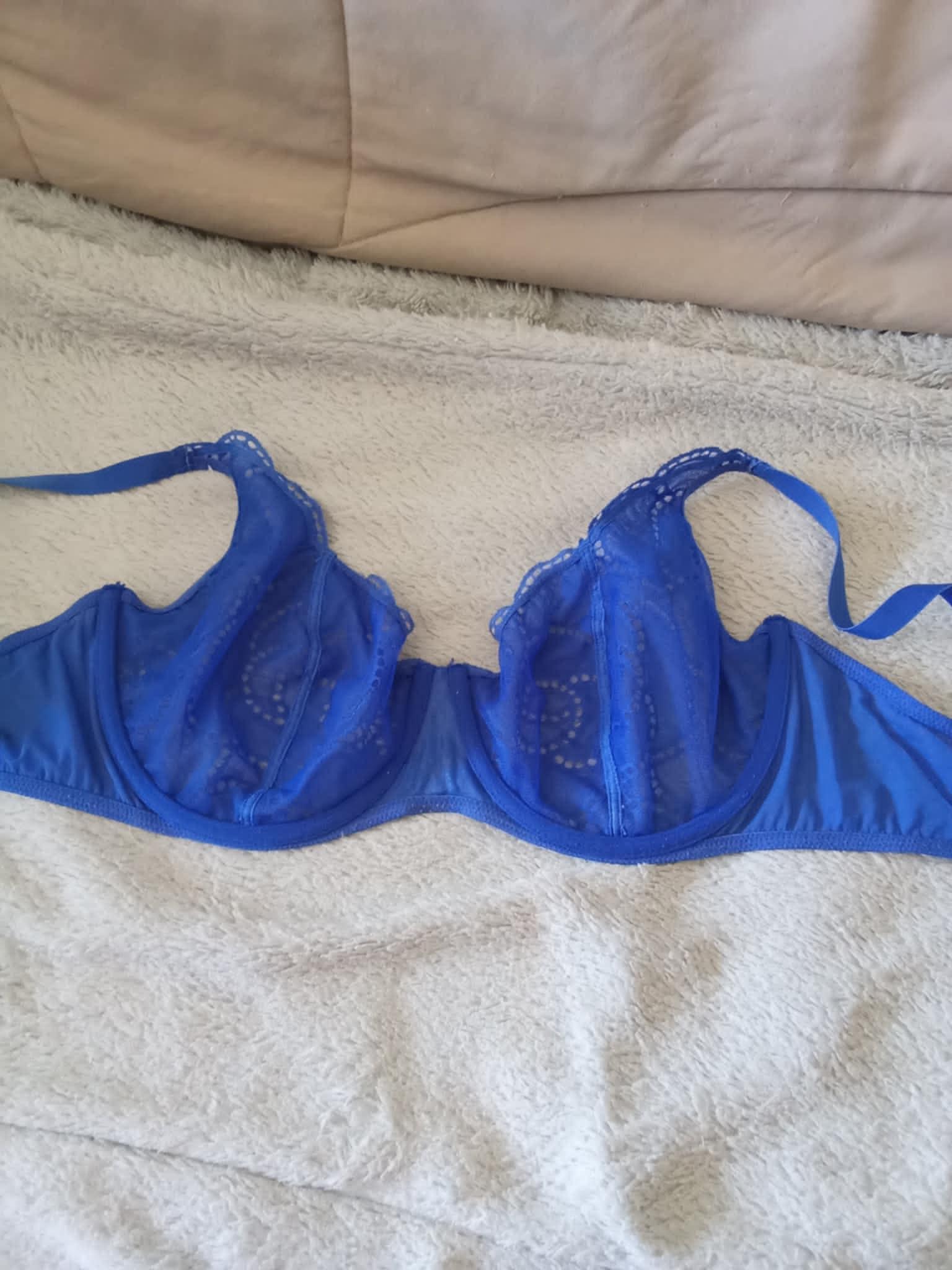 troc de troc reserve   soutien gorge bleu  taille100  e marque darjeeling comme neuf image 0