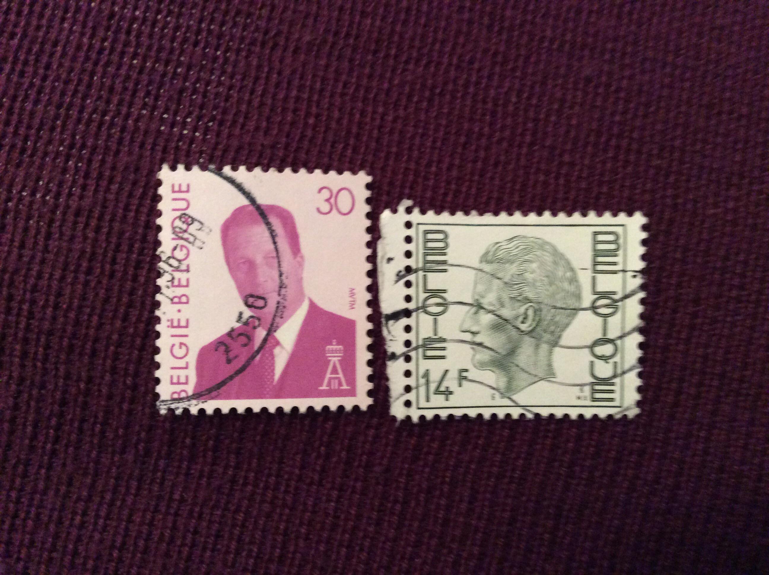 troc de troc 2 timbres  belgique image 0