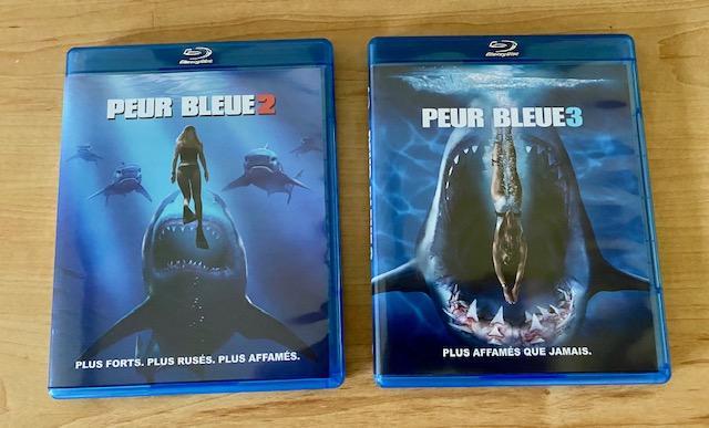 troc de troc 2 blurays films de requin - deep blue sea - peur bleue 2 et 3 (neufs) image 0