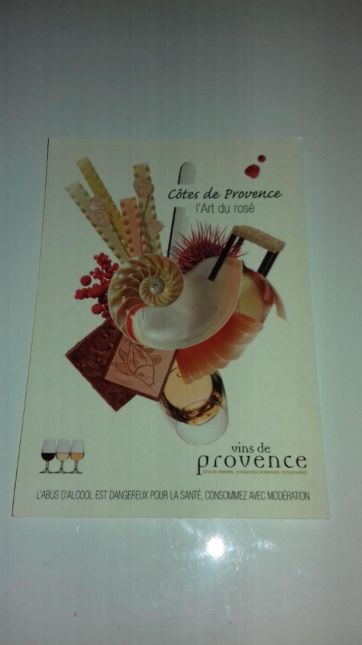 troc de troc j'échange carte postale : "côtes de provence, l'art du rosé" image 0