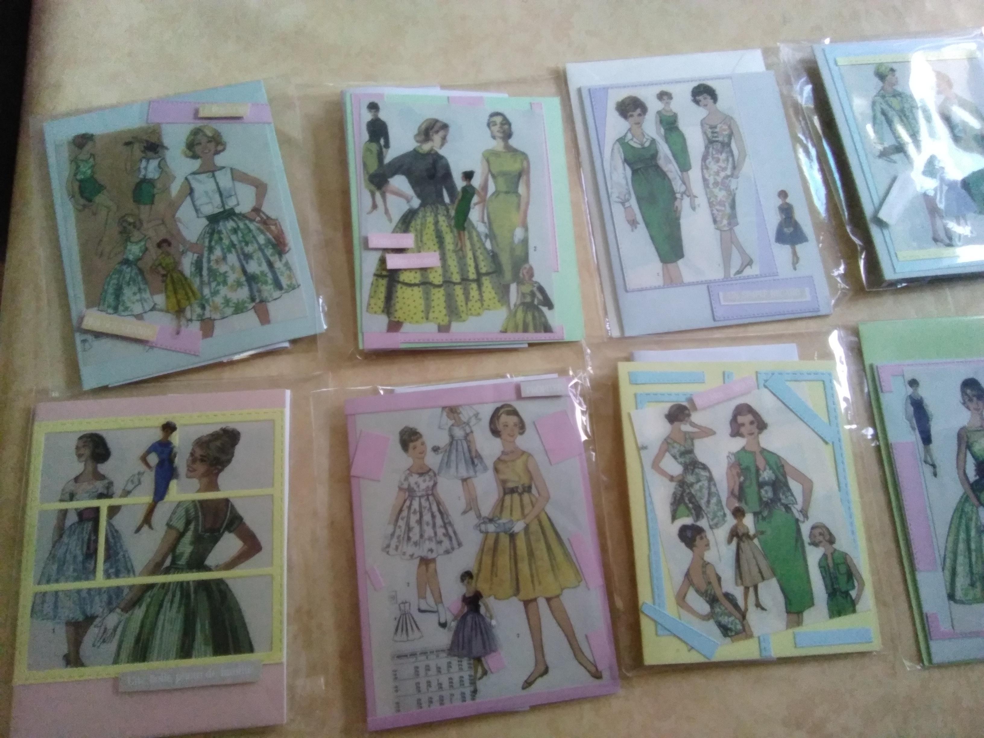 troc de troc lot cartes doubles et enveloppes, très bon état image 0