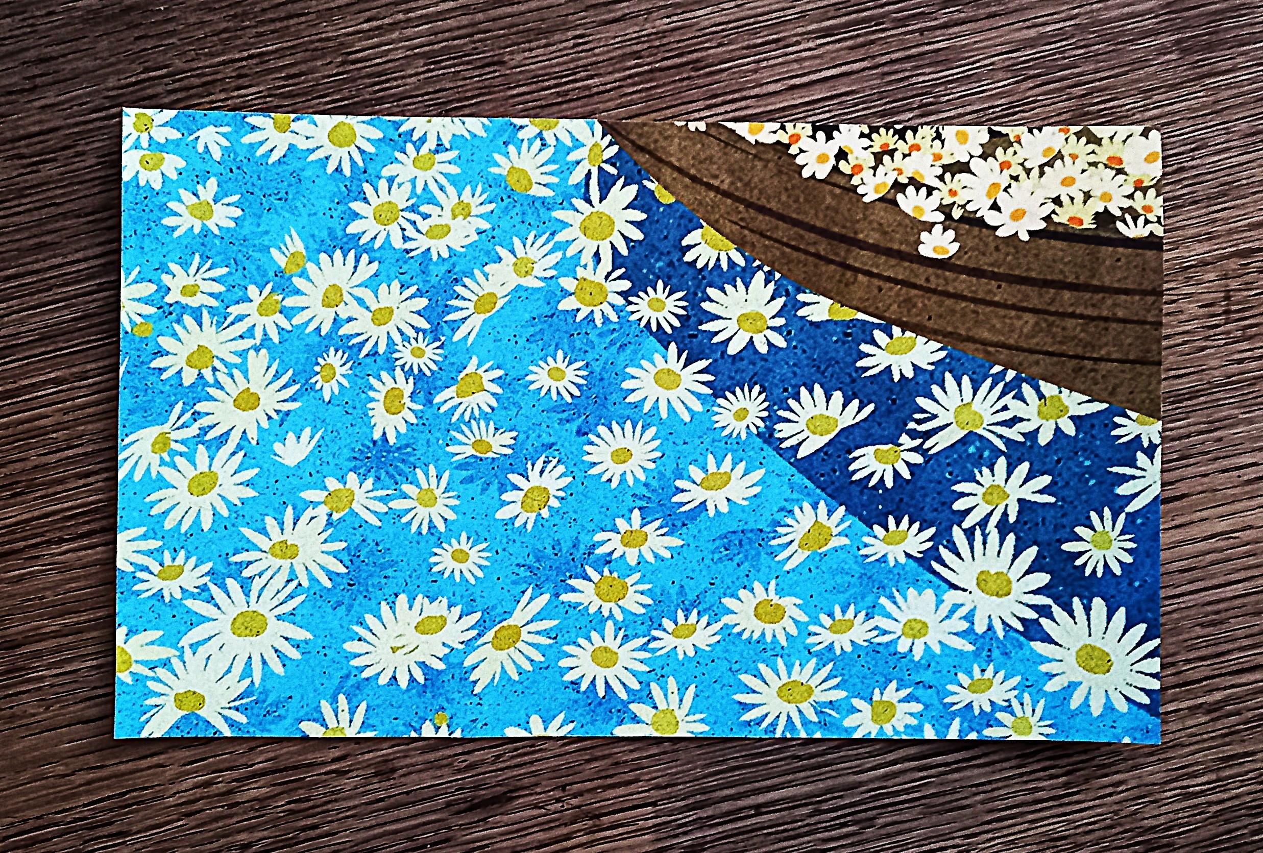 troc de troc grande carte "marguerites dans la mer". image 0