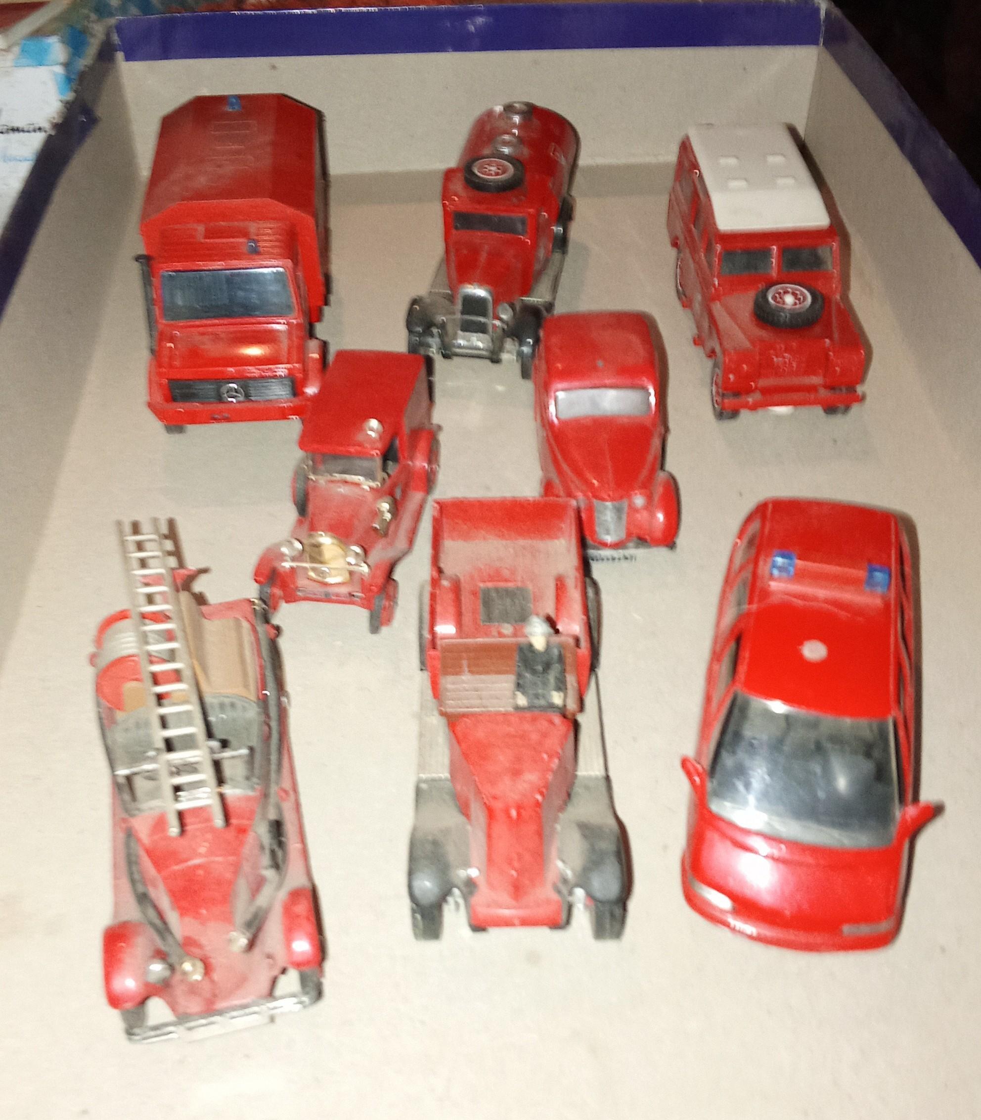 troc de troc lot camions et voitures pompiers solido et eligor marylou image 0