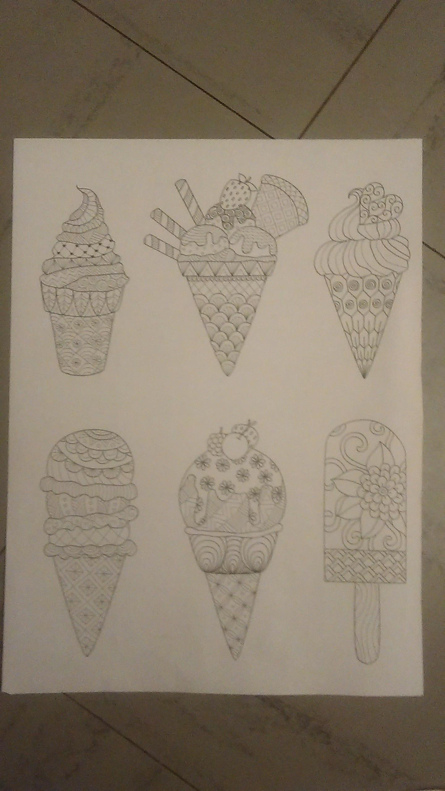 troc de troc coloriages de glaces, ice cream... image 2