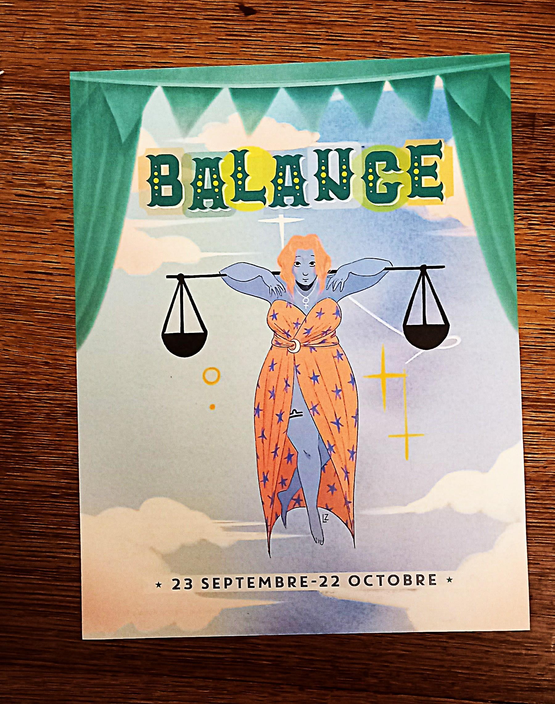 troc de troc affiche astro. "balance". image 0