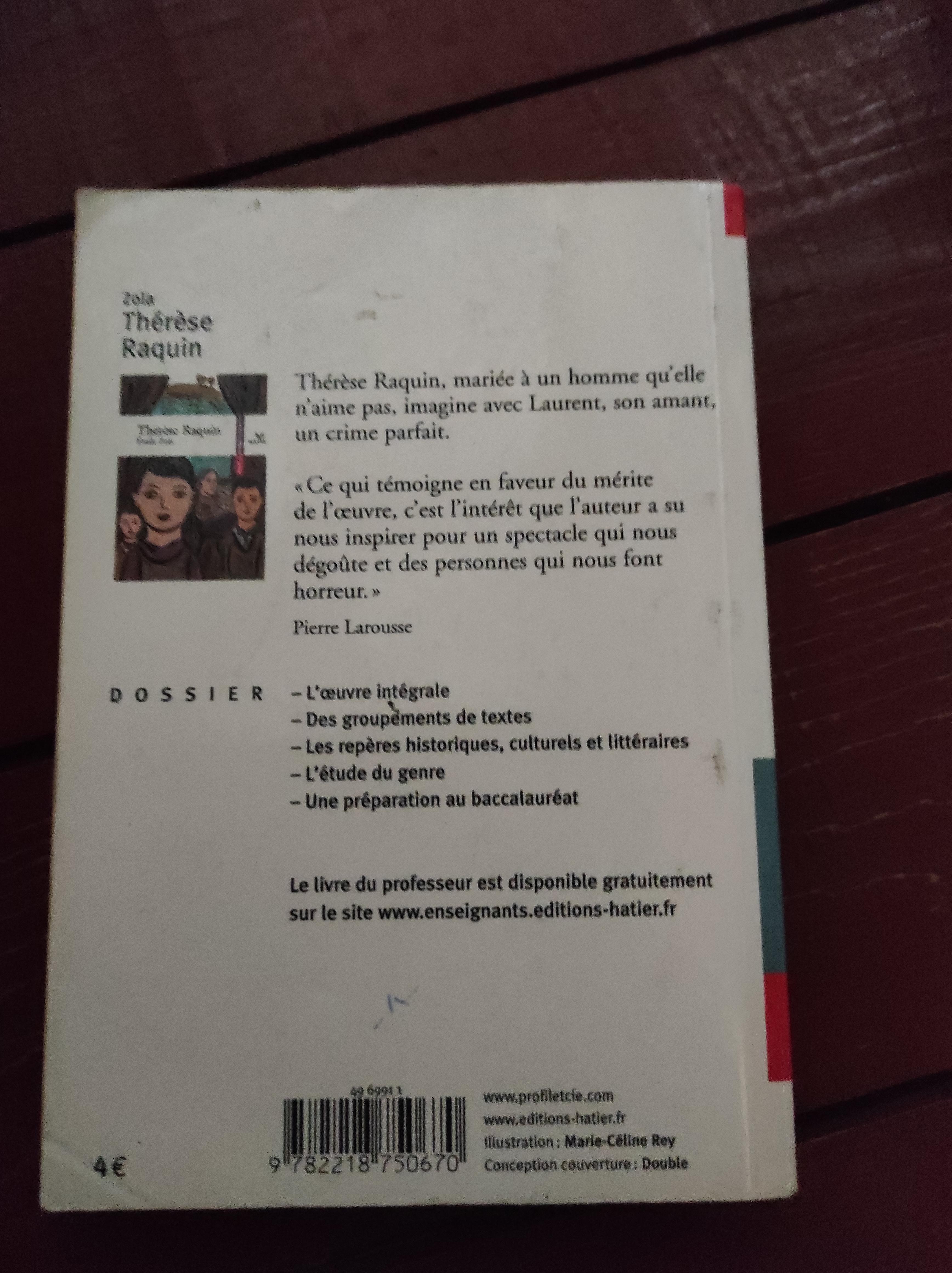 troc de troc livre thérèse raquin image 1