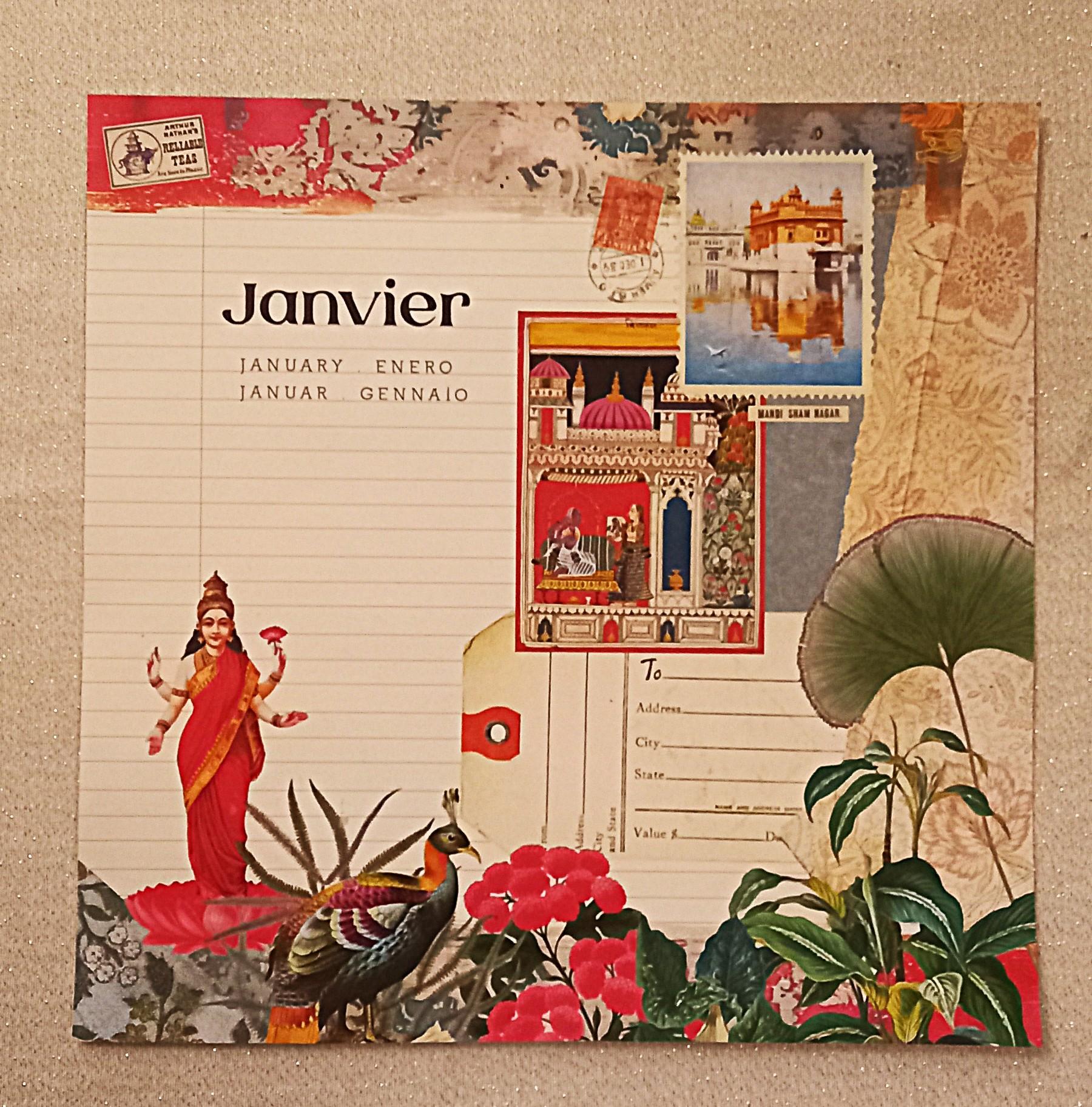 troc de troc papier scrapbooking "janvier à bombay". image 0