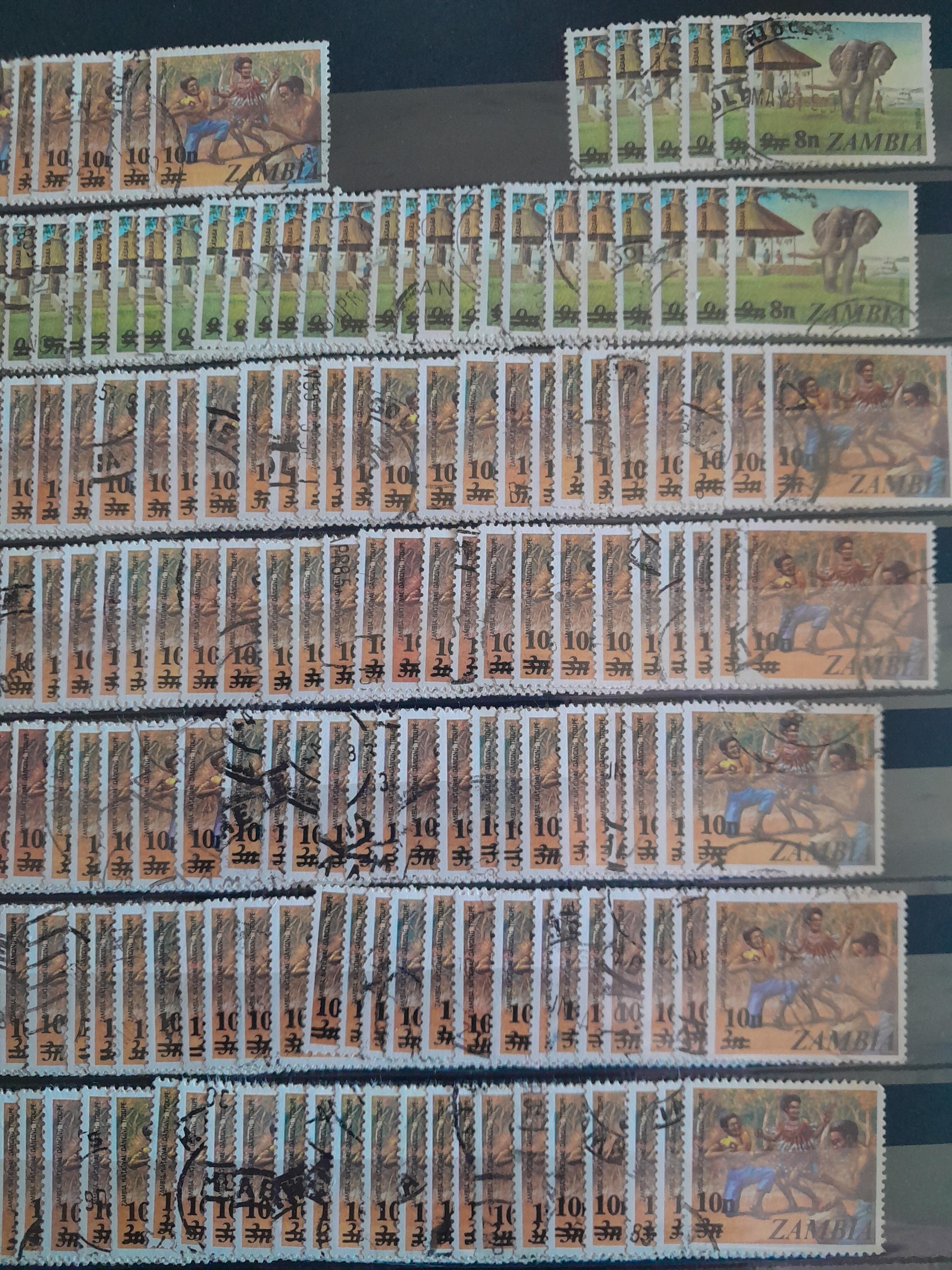 troc de troc echange timbres de zambie zambia contre flyers uniquement image 1