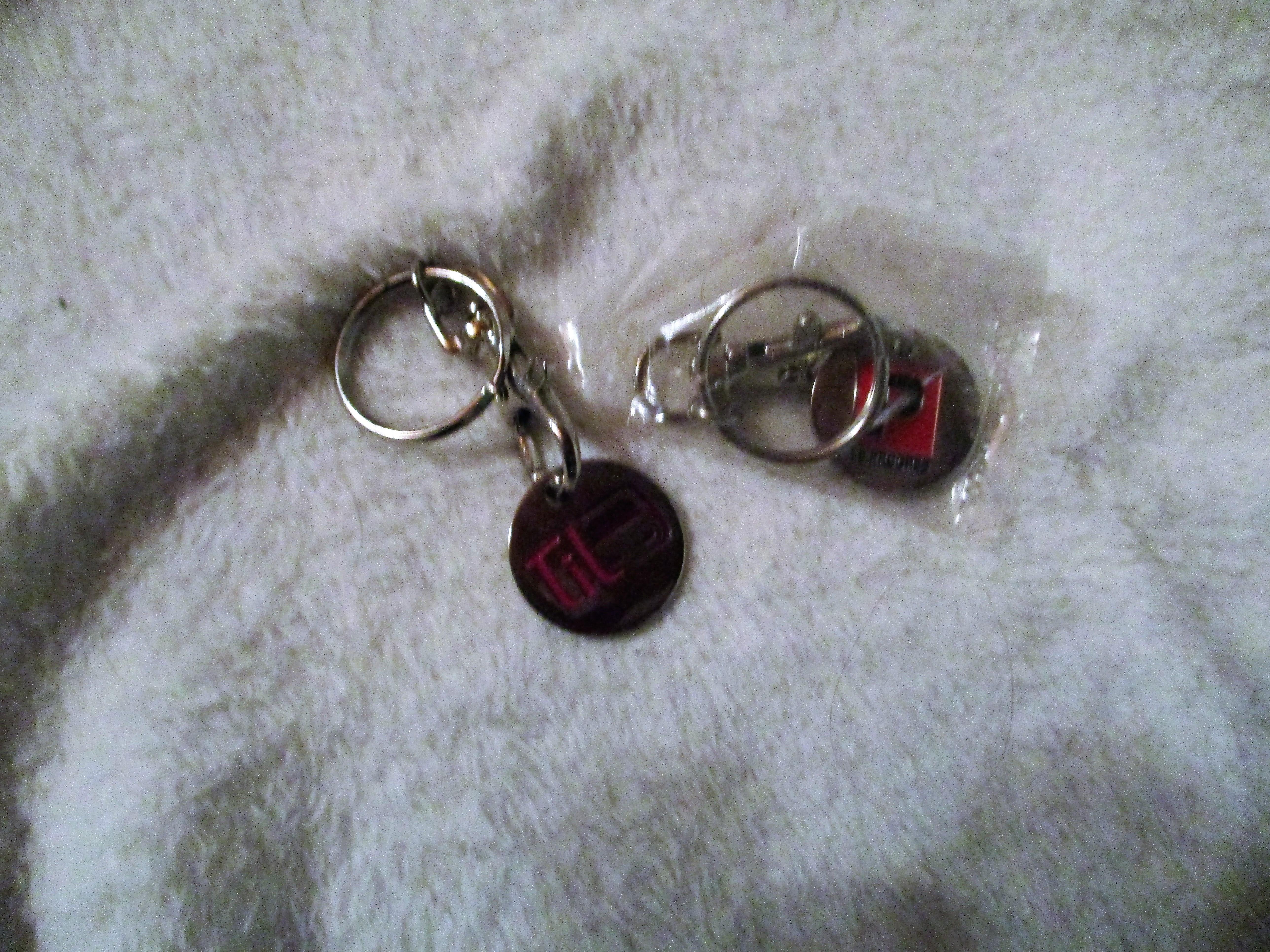 troc de troc deux porte-clef jeton pour caddies image 0