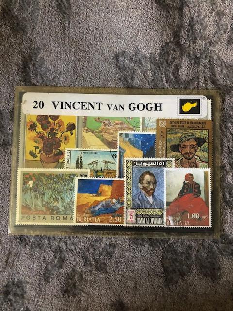 troc de troc (réservé) 20 timbres "van gogh" du monde image 0