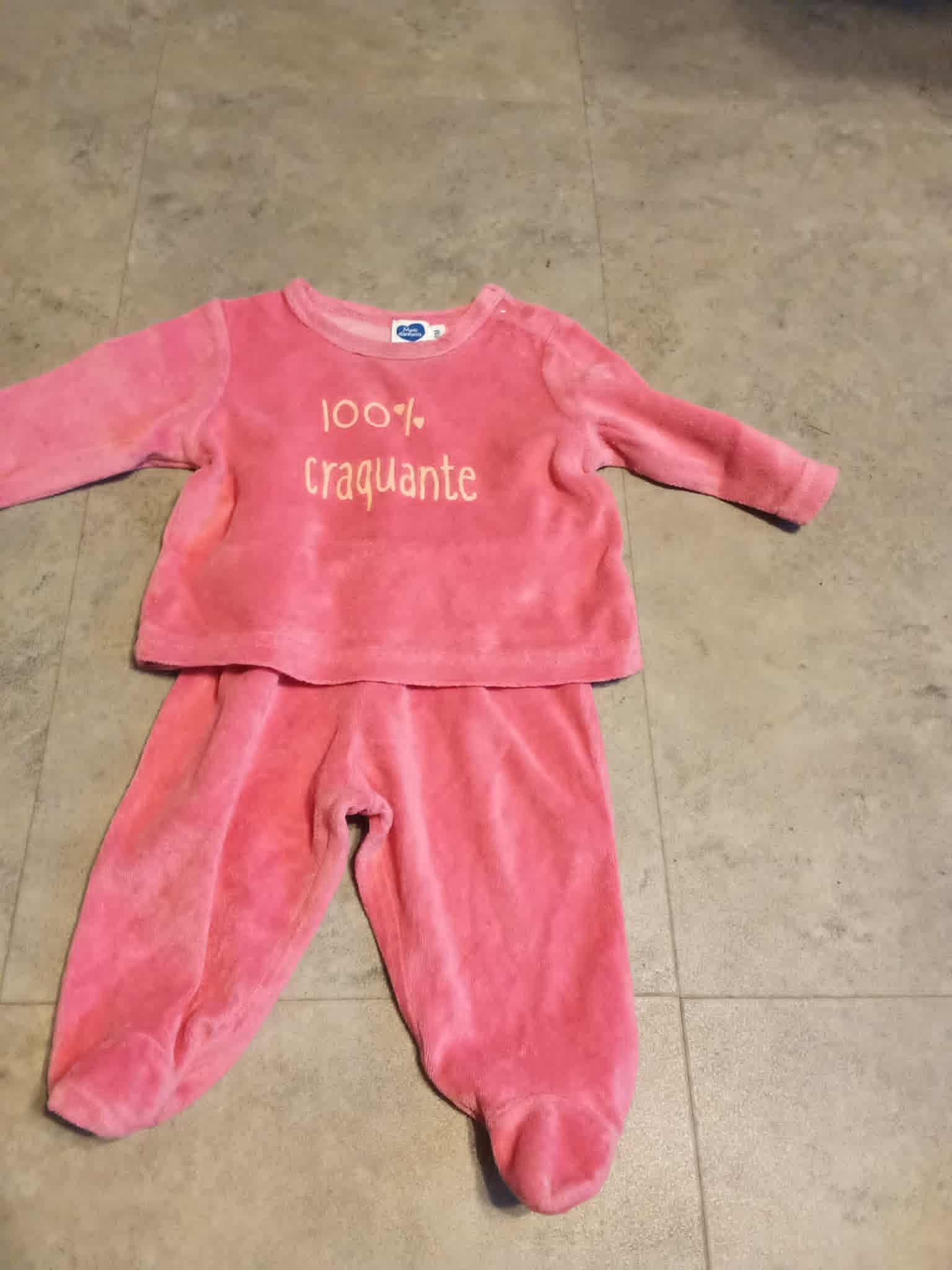 troc de troc pyjama rose 6 mois   mots d'enfants image 0