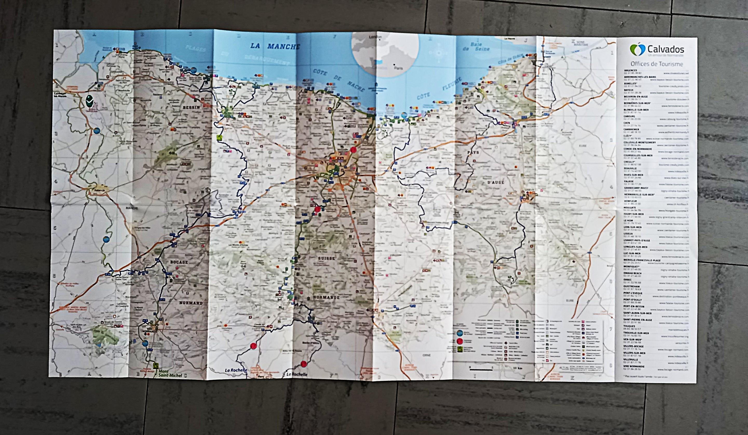 troc de troc carte touristique du calvados. image 0