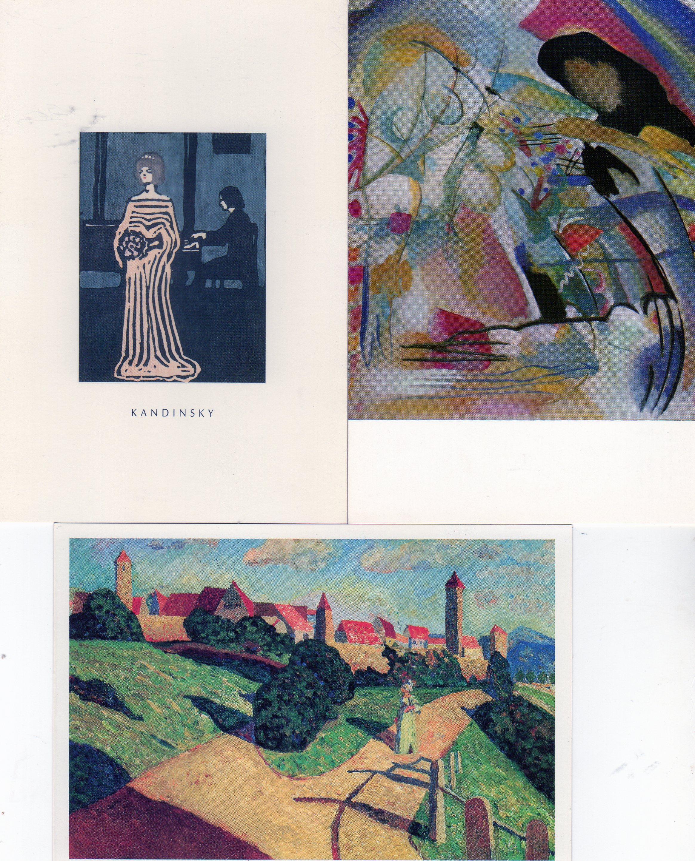 troc de troc reservees  3 cartes postales kandinsky image 0