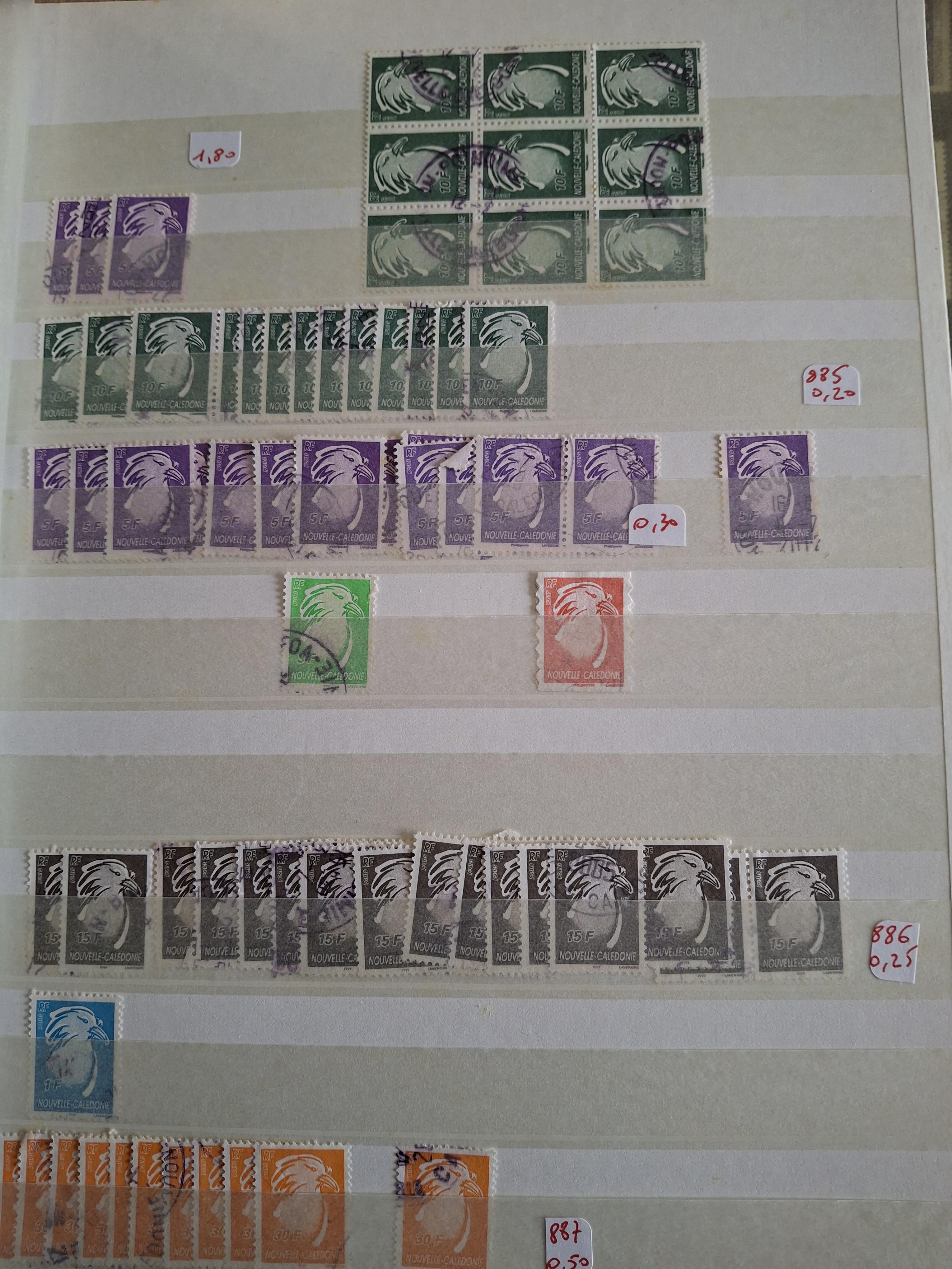 troc de troc echange timbres oblitérés de nouvelle-calédonie contre flyers uni image 2