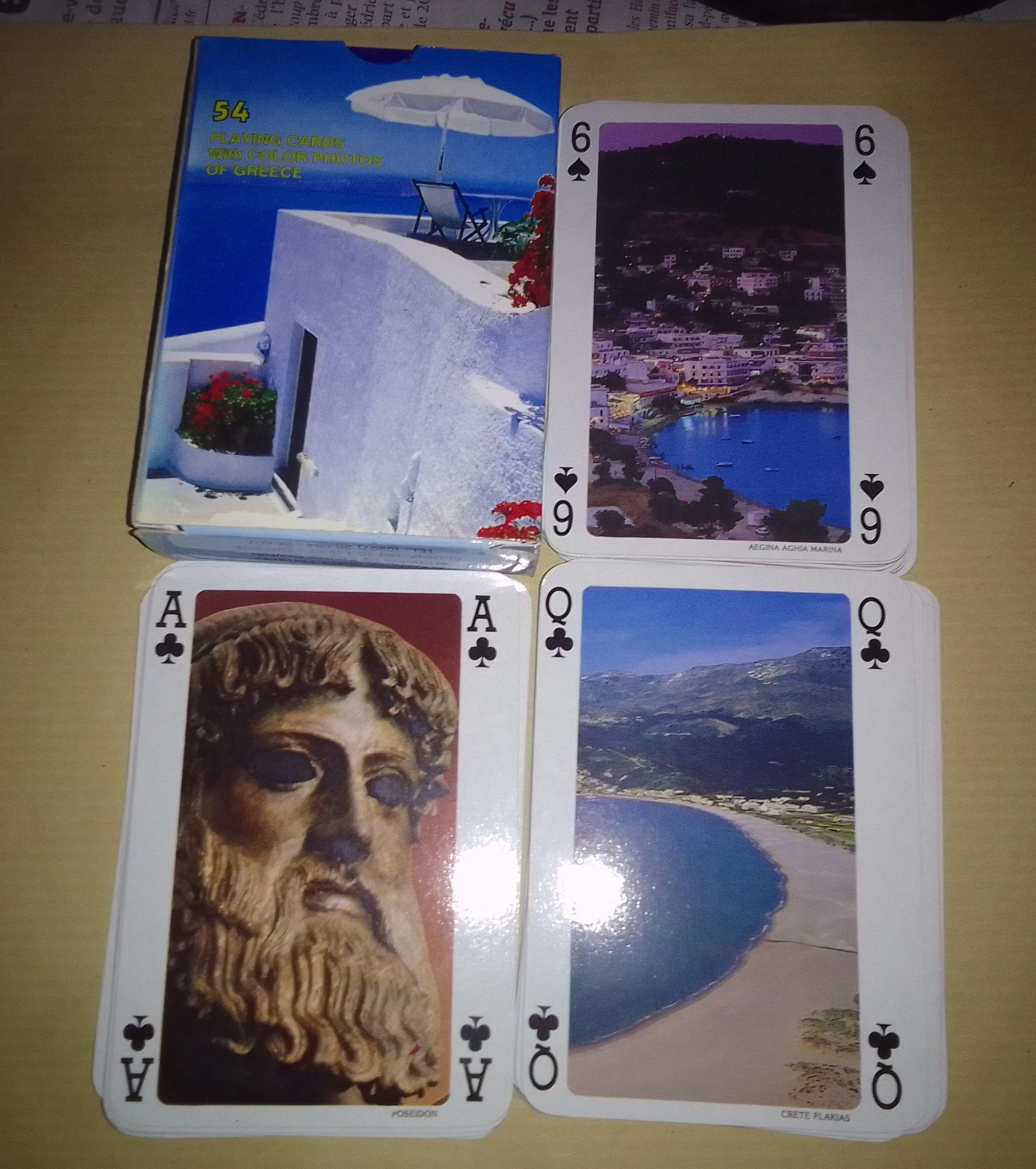 troc de troc jeu 54 cartes grèce complet état neuf ( nourself) image 0