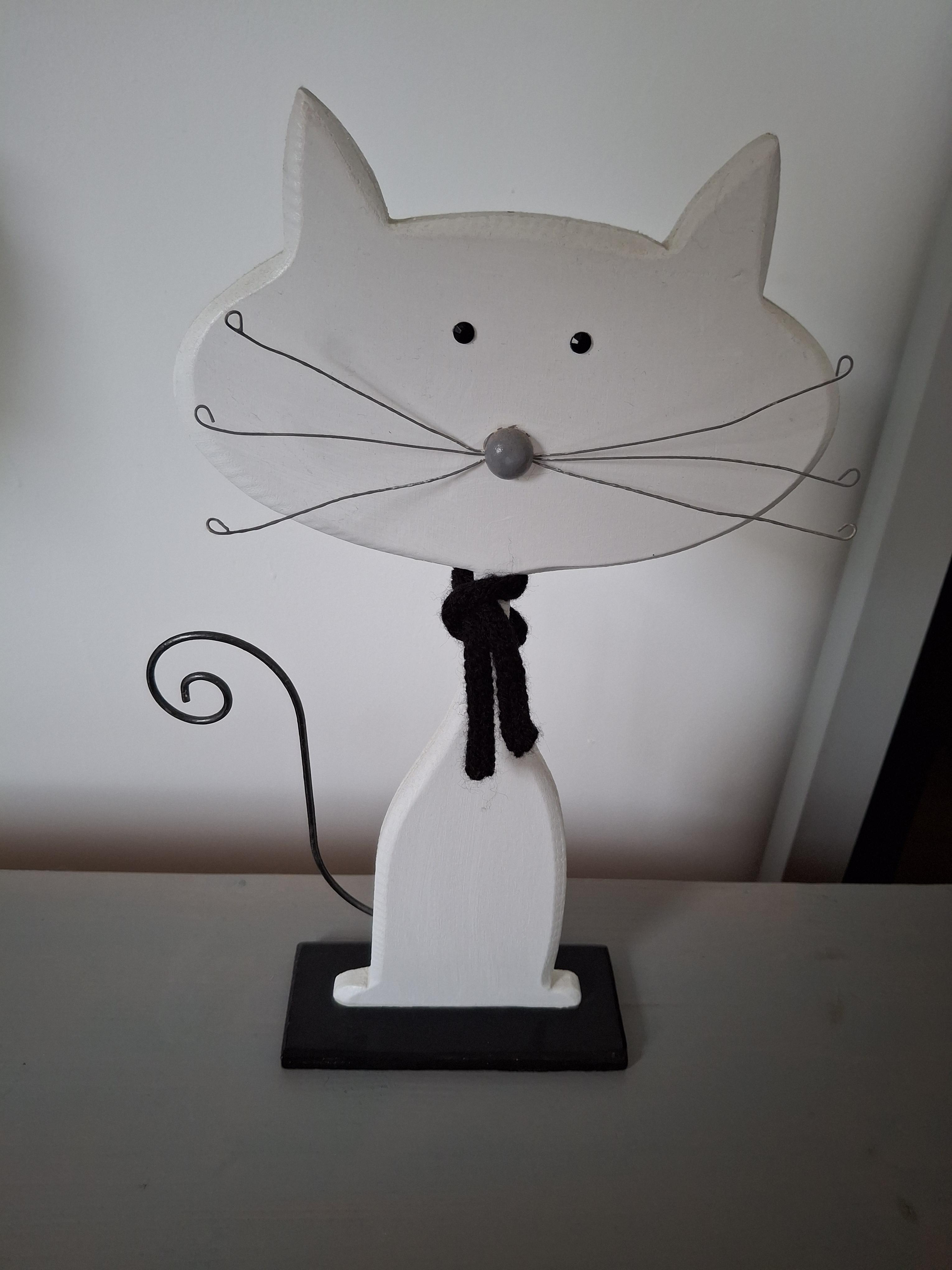 troc de troc chat décoratif bois image 0