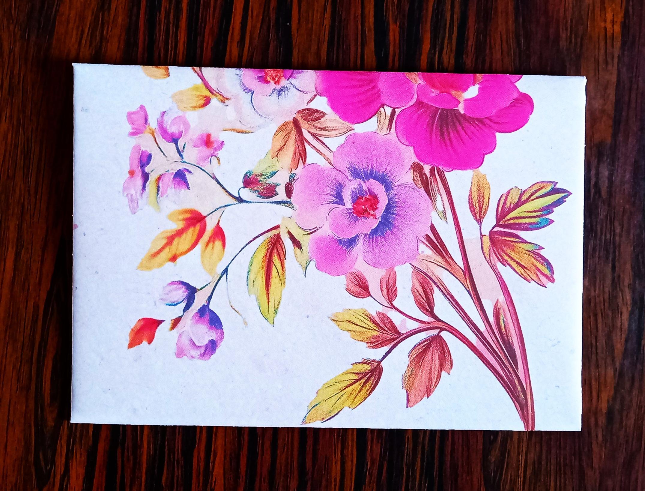 troc de troc enveloppe florale. image 0