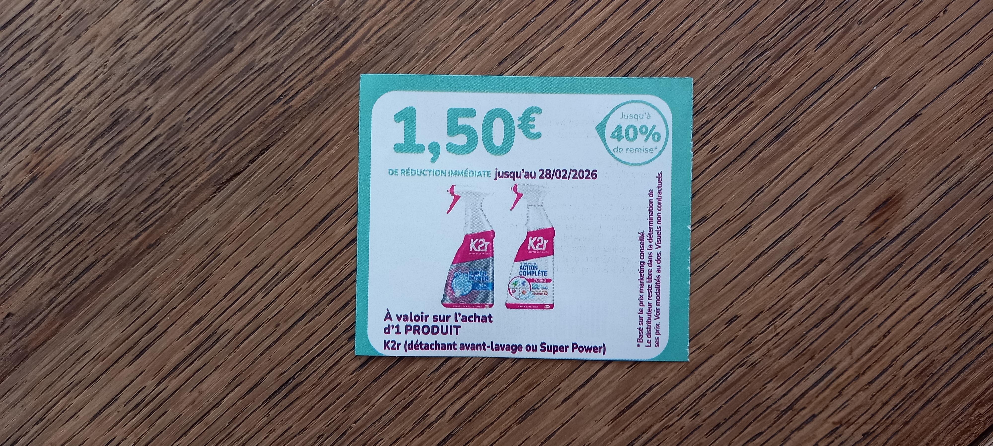 troc de troc bon de réduction k2r. image 0