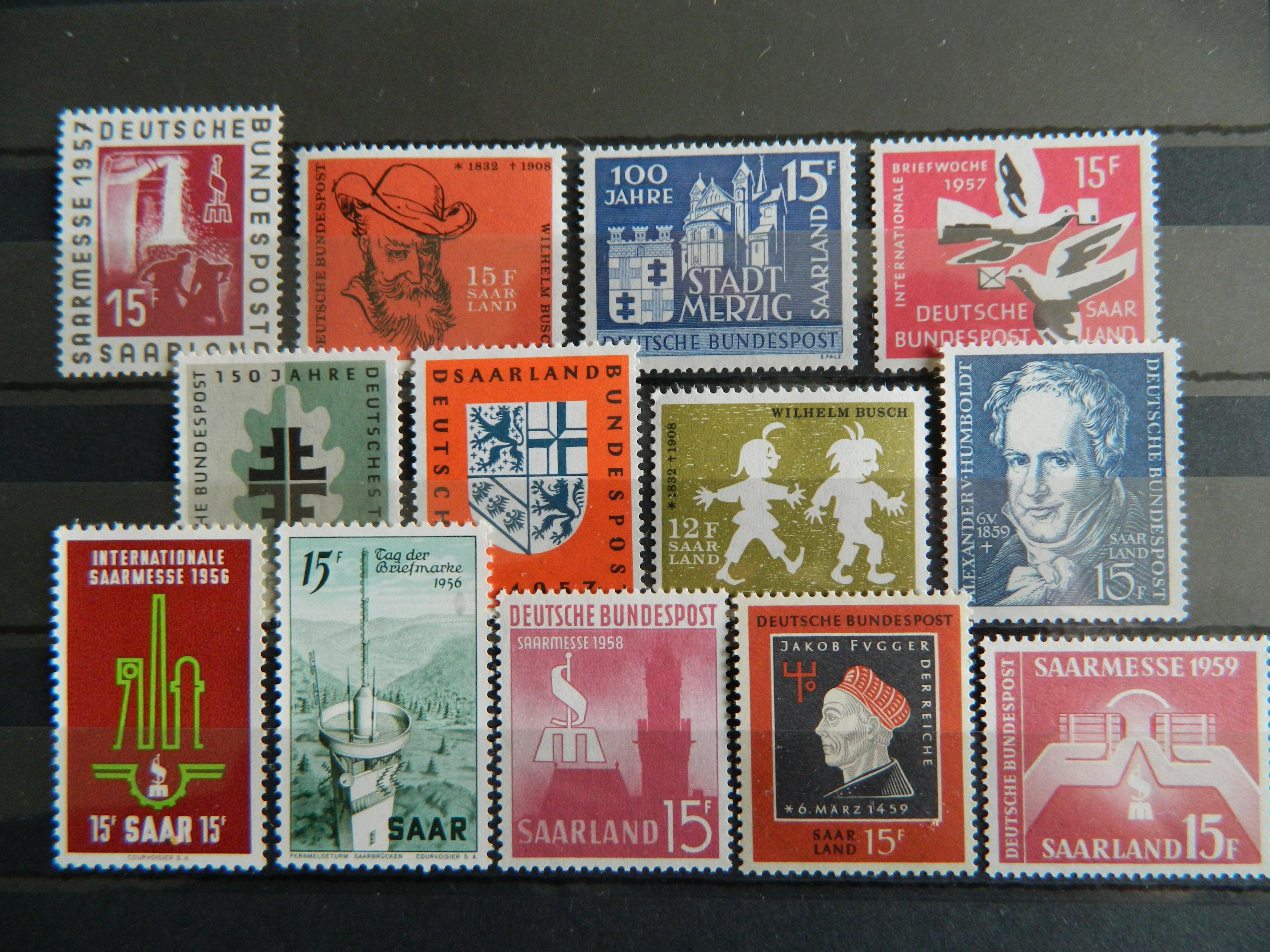 troc de troc echange timbres neufs de saar sarre contre flyers uniquement image 0