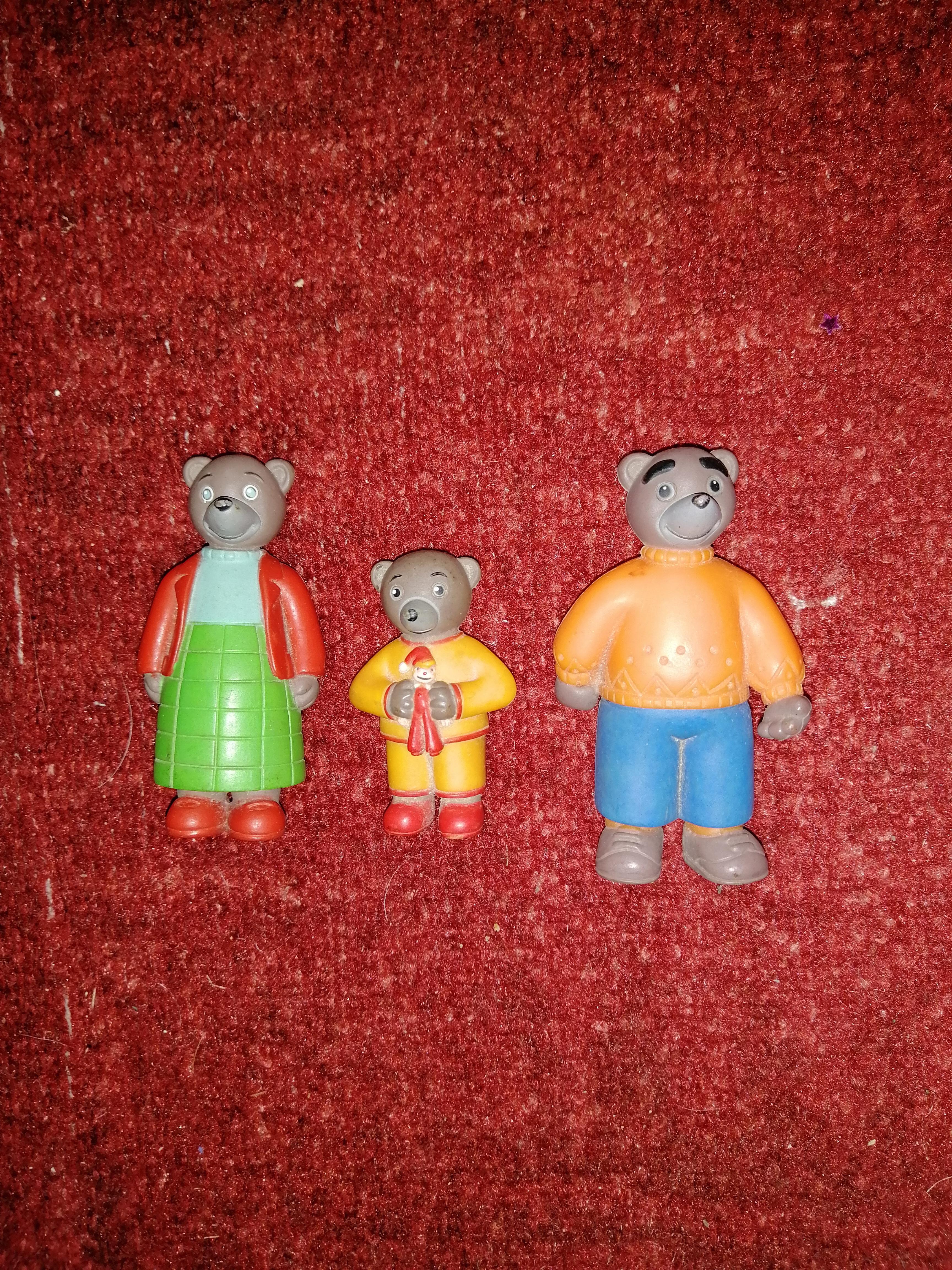 troc de troc (envoyées) figurines "petit ours brun"  3 figurines image 0