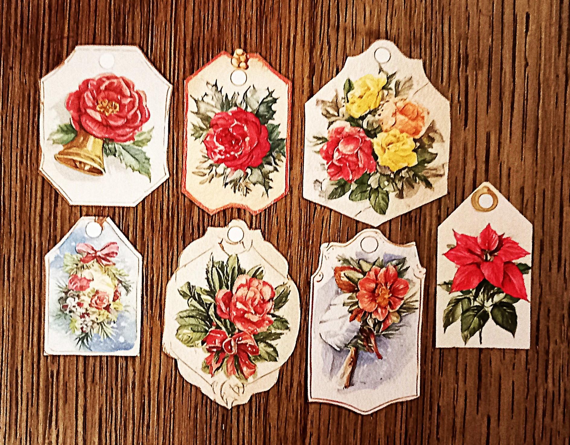 troc de troc etiquettes florales. image 0