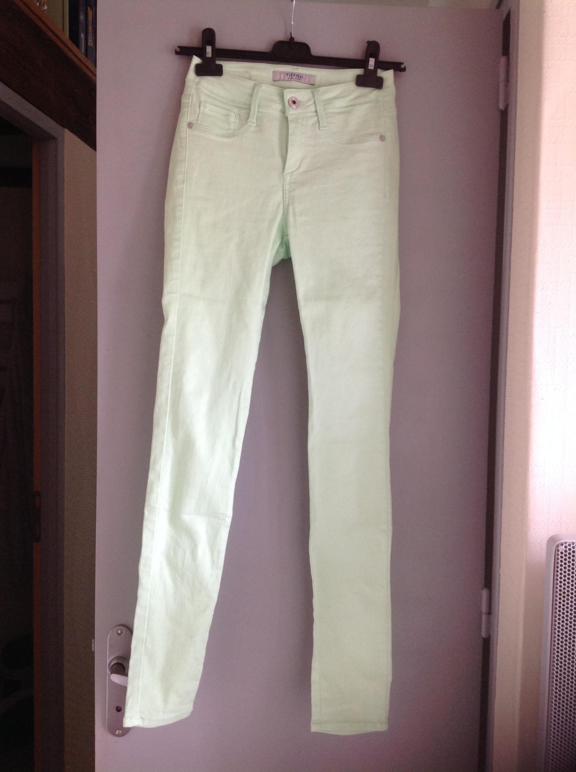 troc de troc pantalon tiffosi vert pâle taille unique image 0