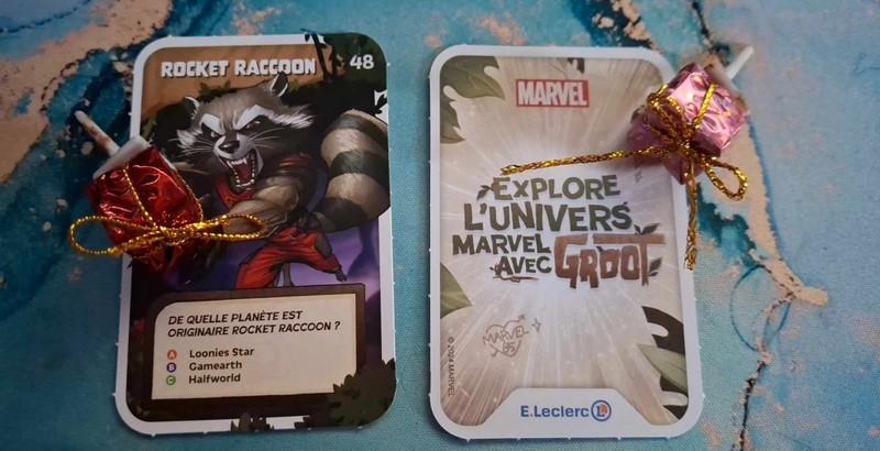 troc de troc carte marvel rocket raccoon n°48 leclerc 2024 image 0