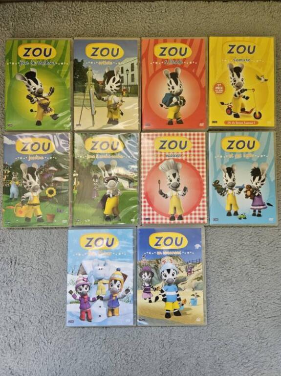 troc de troc dvd jeunesse - lot 10 dvd - zou image 0