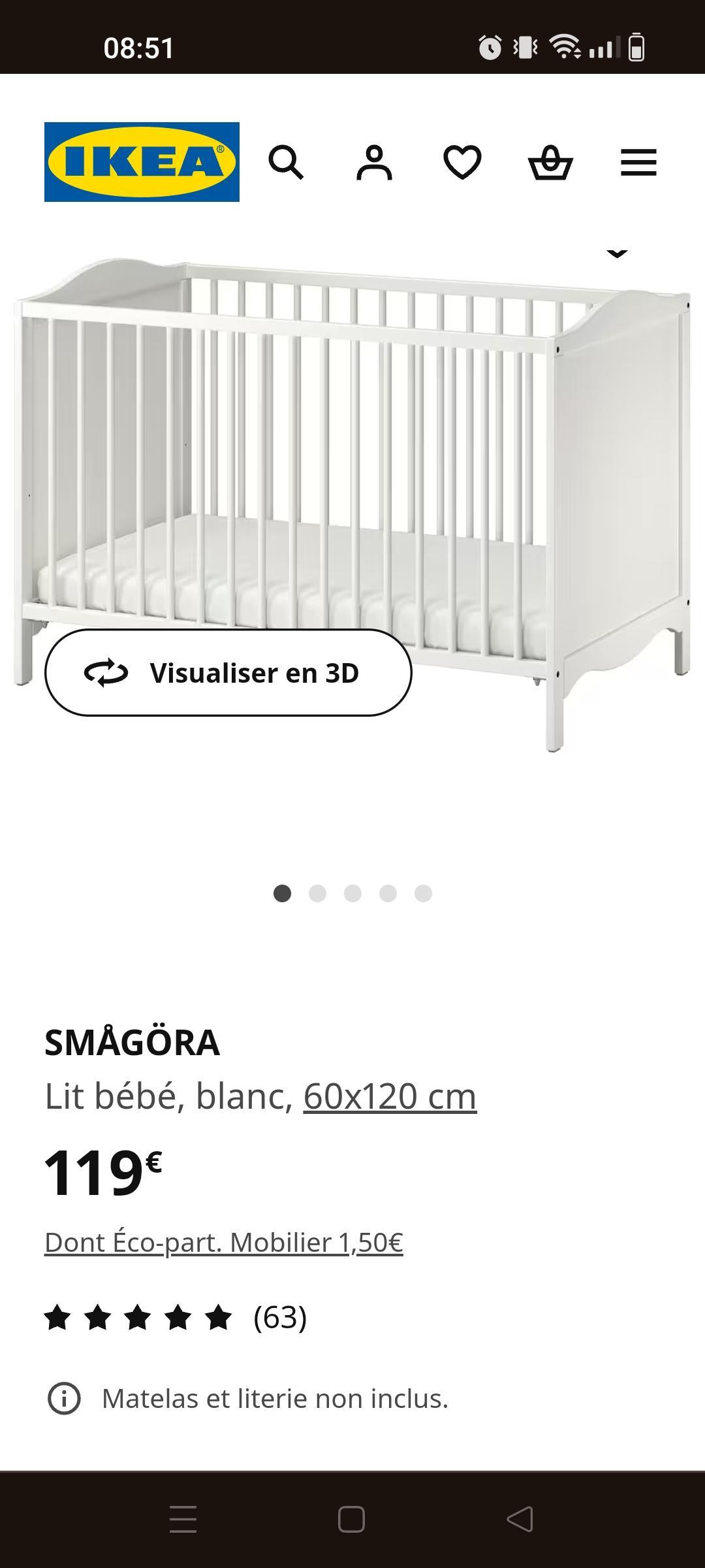 troc de troc lit bébé ikea image 0