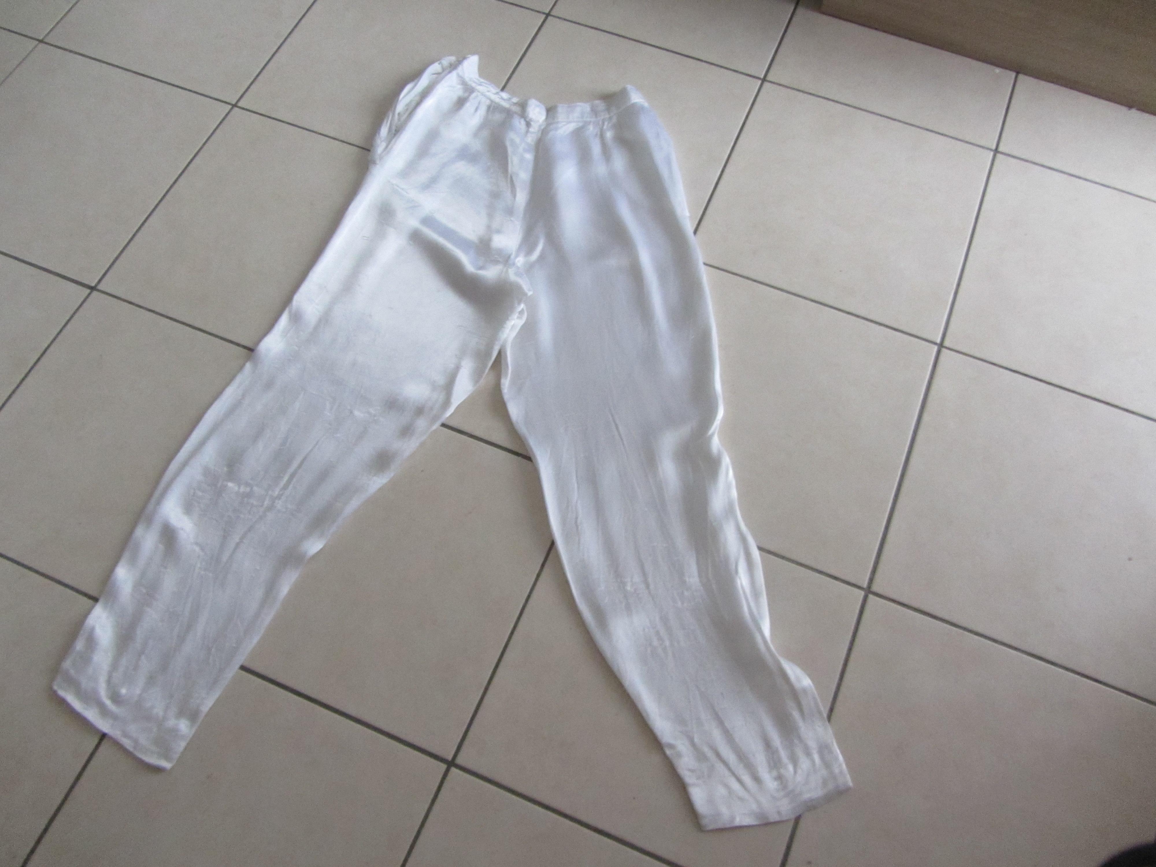 troc de troc pantalon satin blanc image 2