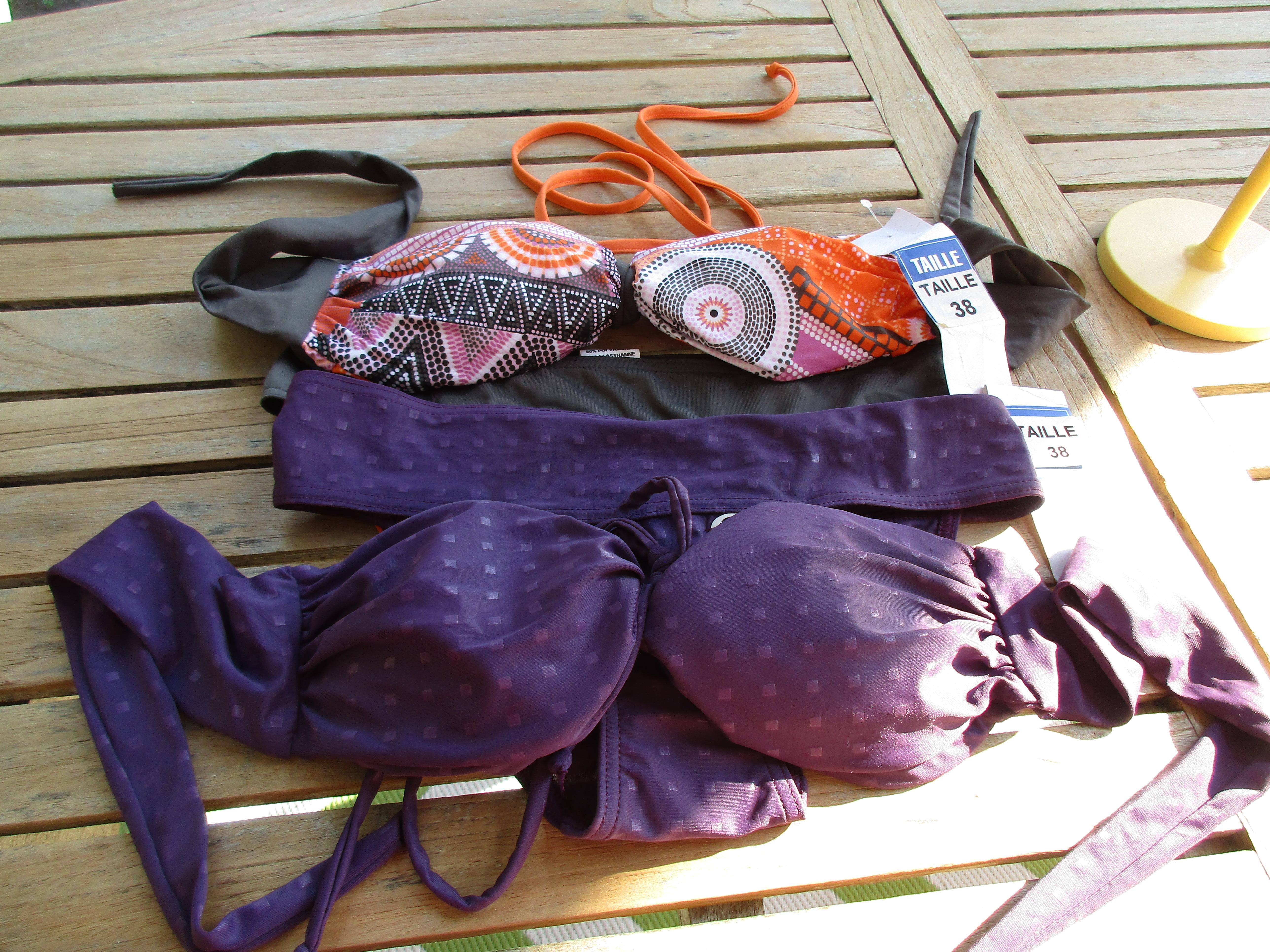 troc de troc 2 maillots de bain neufs avec étiquettes t38 image 0