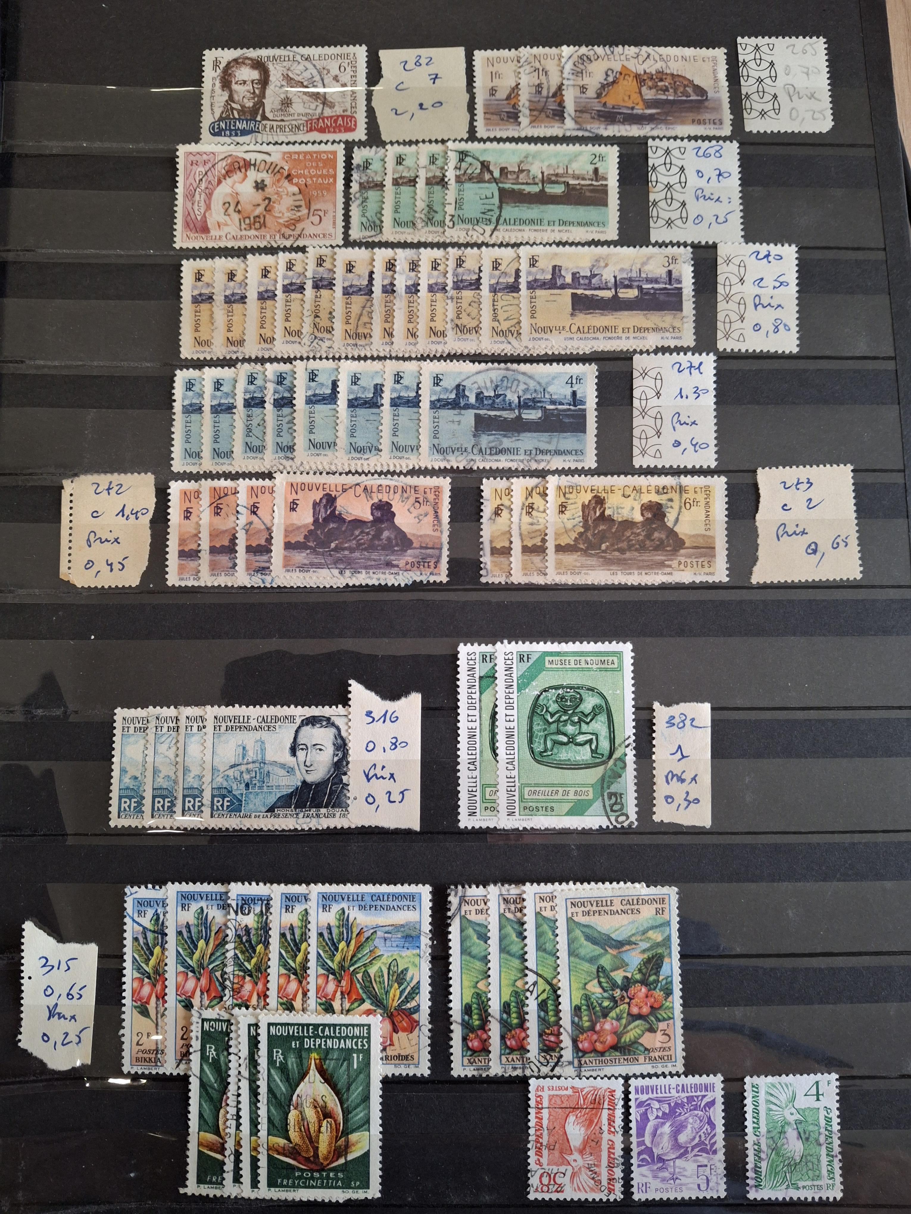troc de troc echange timbres oblitérés de nouvelle-calédonie contre des flyers image 1
