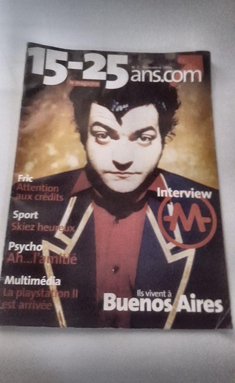 troc de troc j'échange magazine 15-25 ans : "interview sur le chanteur m" image 0