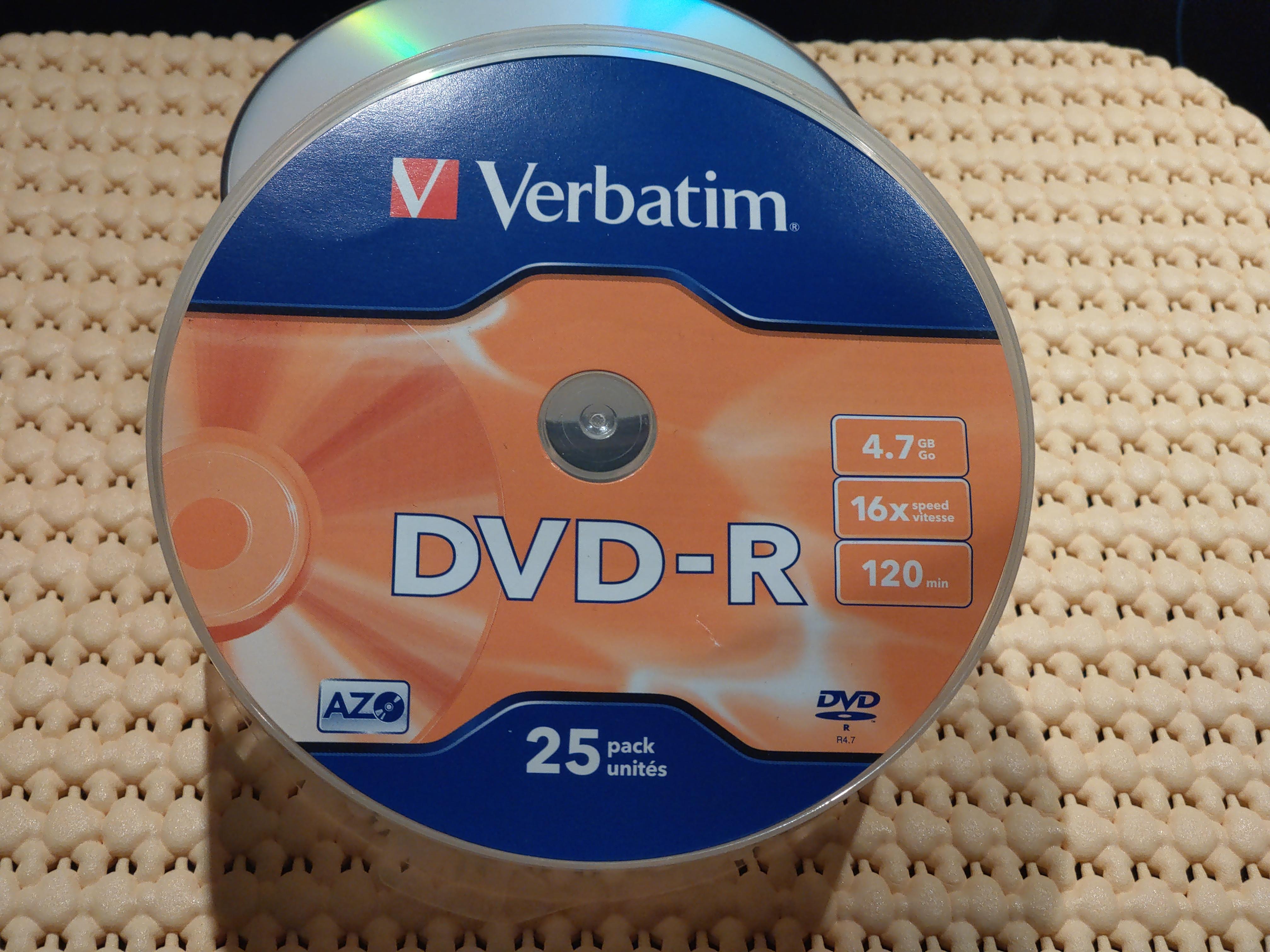 troc de troc donne un lot de 22 dvd-r verbatim (4.7 gb - 120 mn) image 0