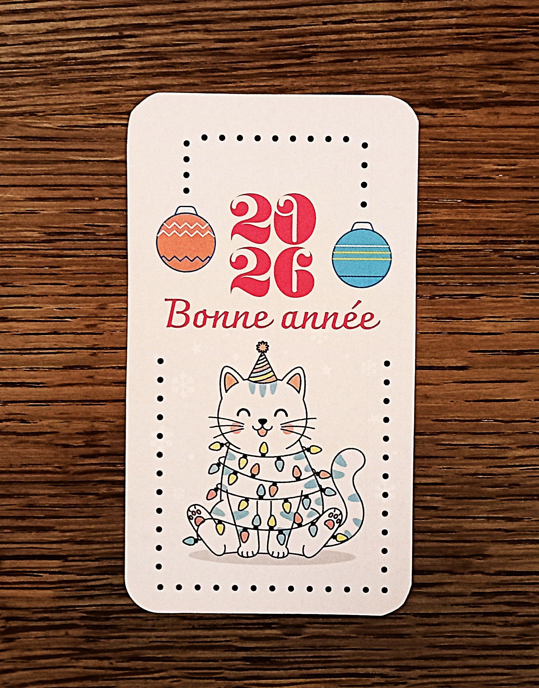 troc de troc petite carte "bonne année 2026". image 0