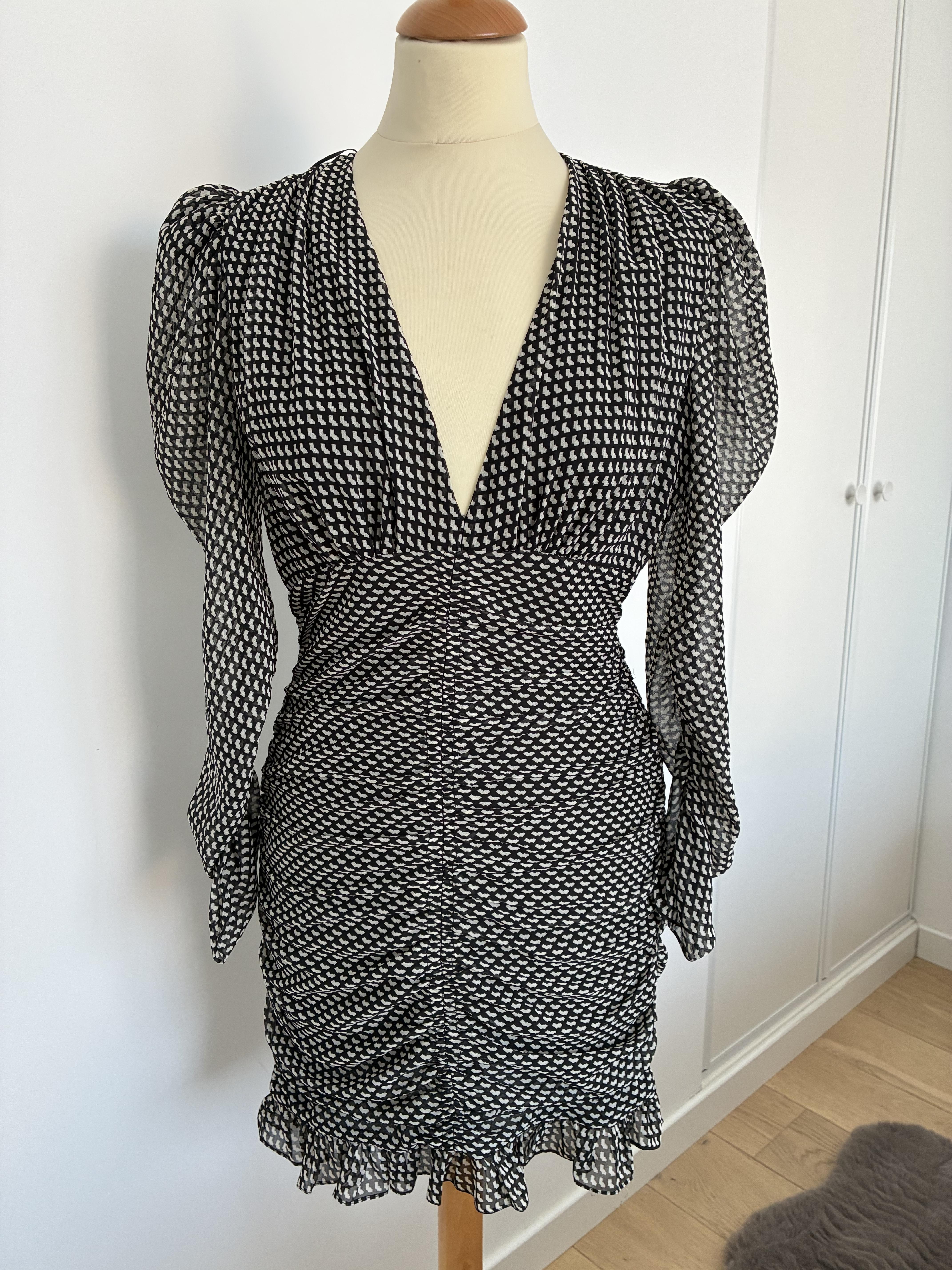 troc de troc robe de cocktail zara froncée taille s image 0