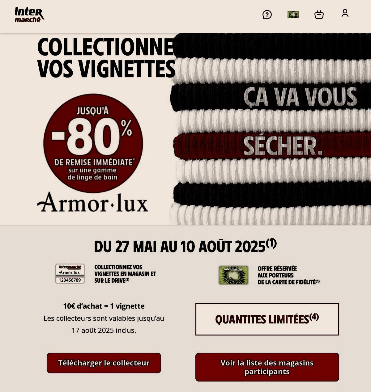 troc de troc 30 vignettes armor lux intermarché image 0