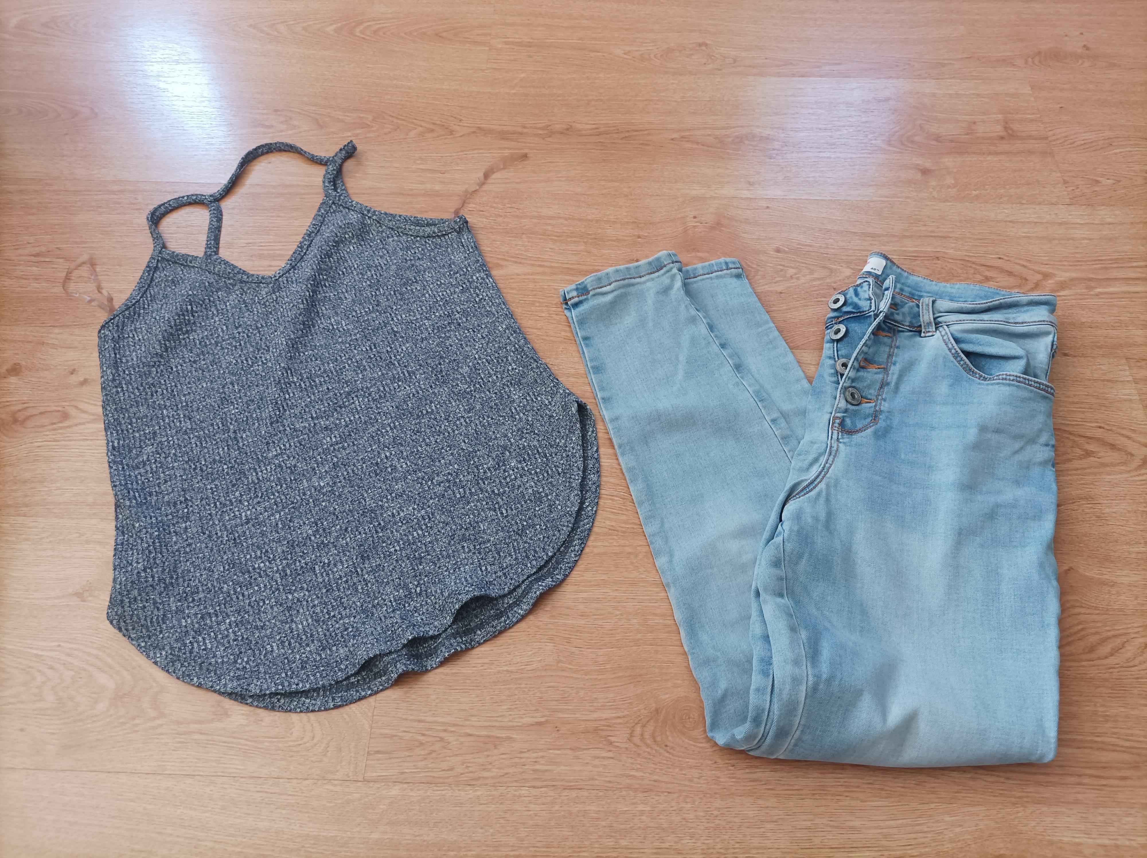 troc de troc jean+débardeur image 0
