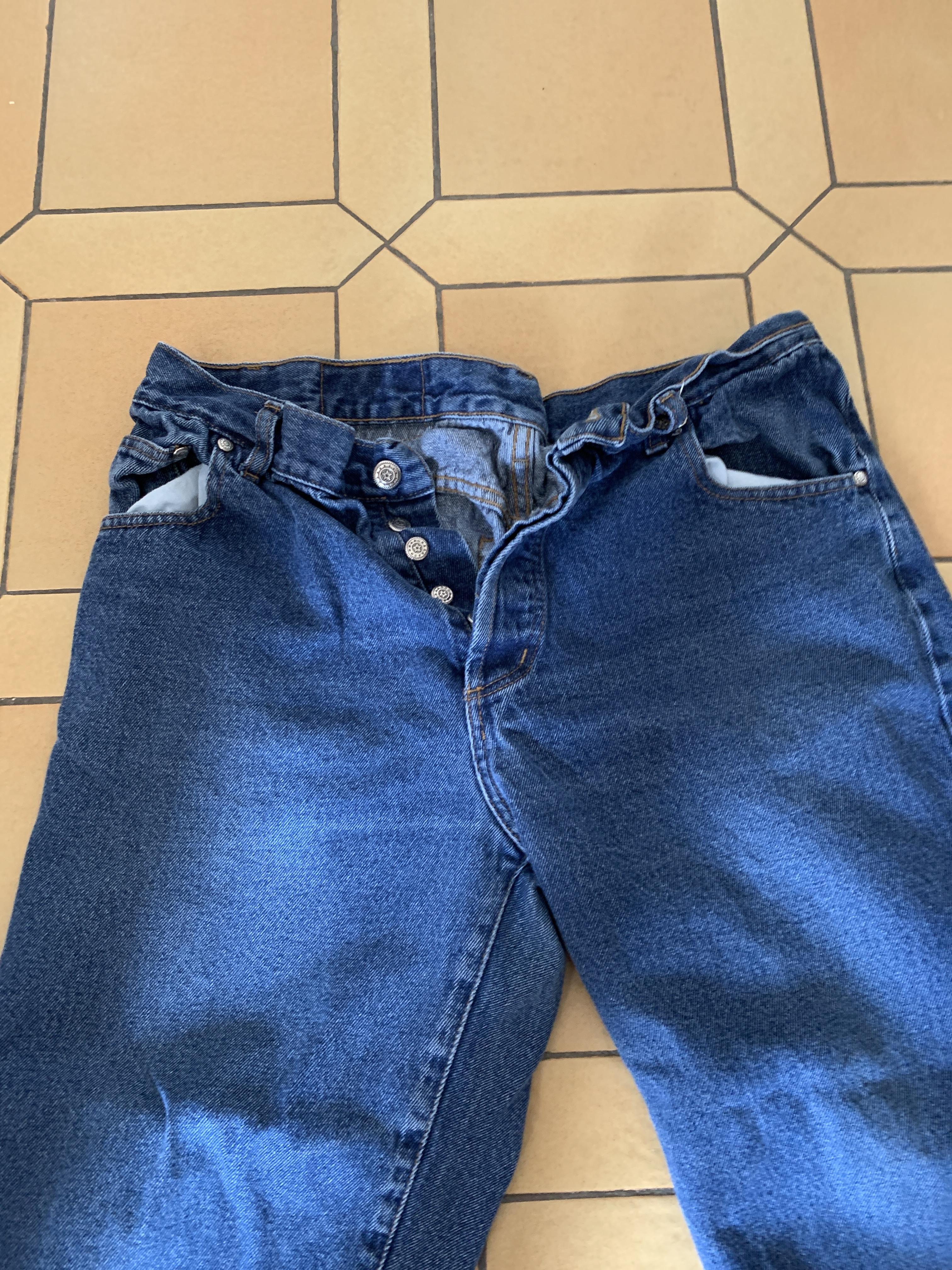 troc de troc jean homme à boutons, taille 46 tbe image 1