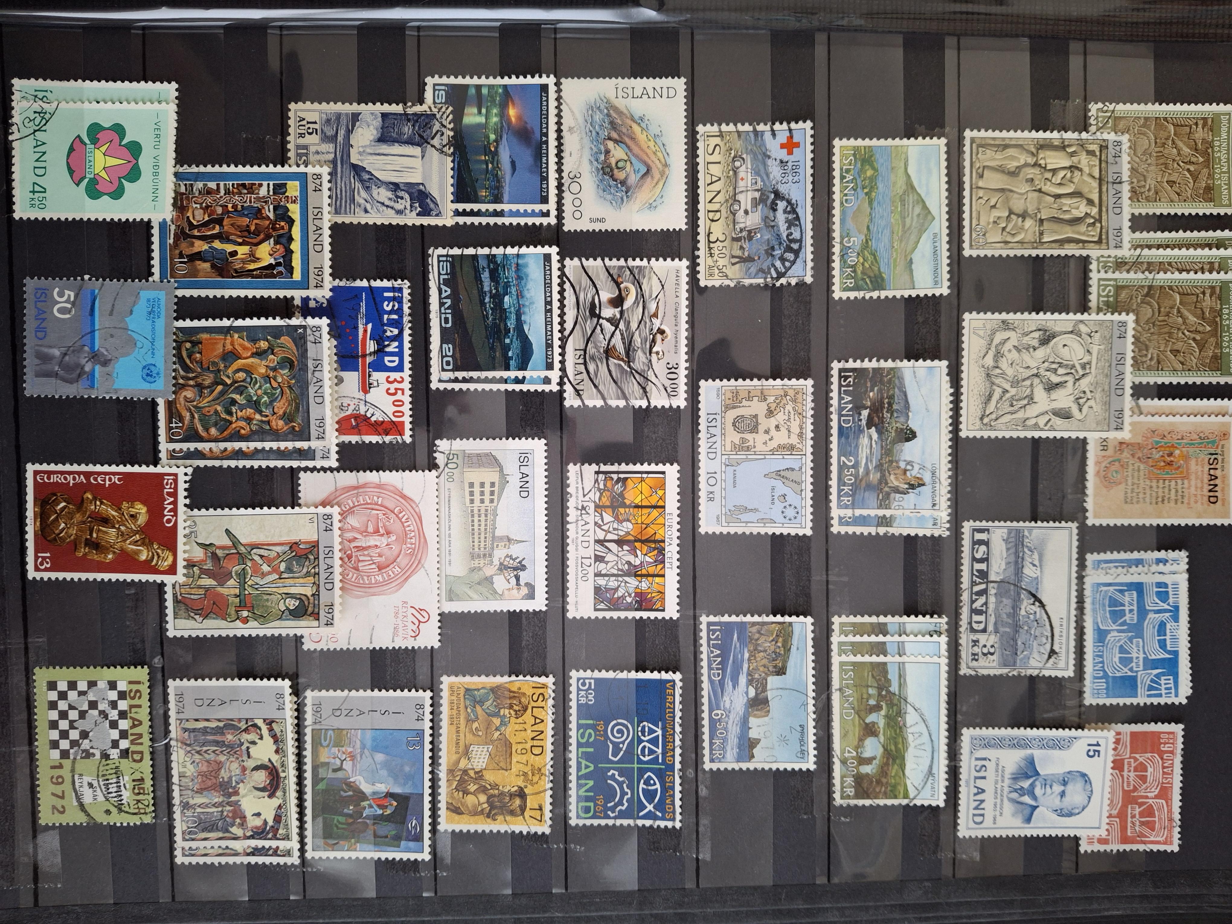 troc de troc timbres oblitérés d islande iceland image 1