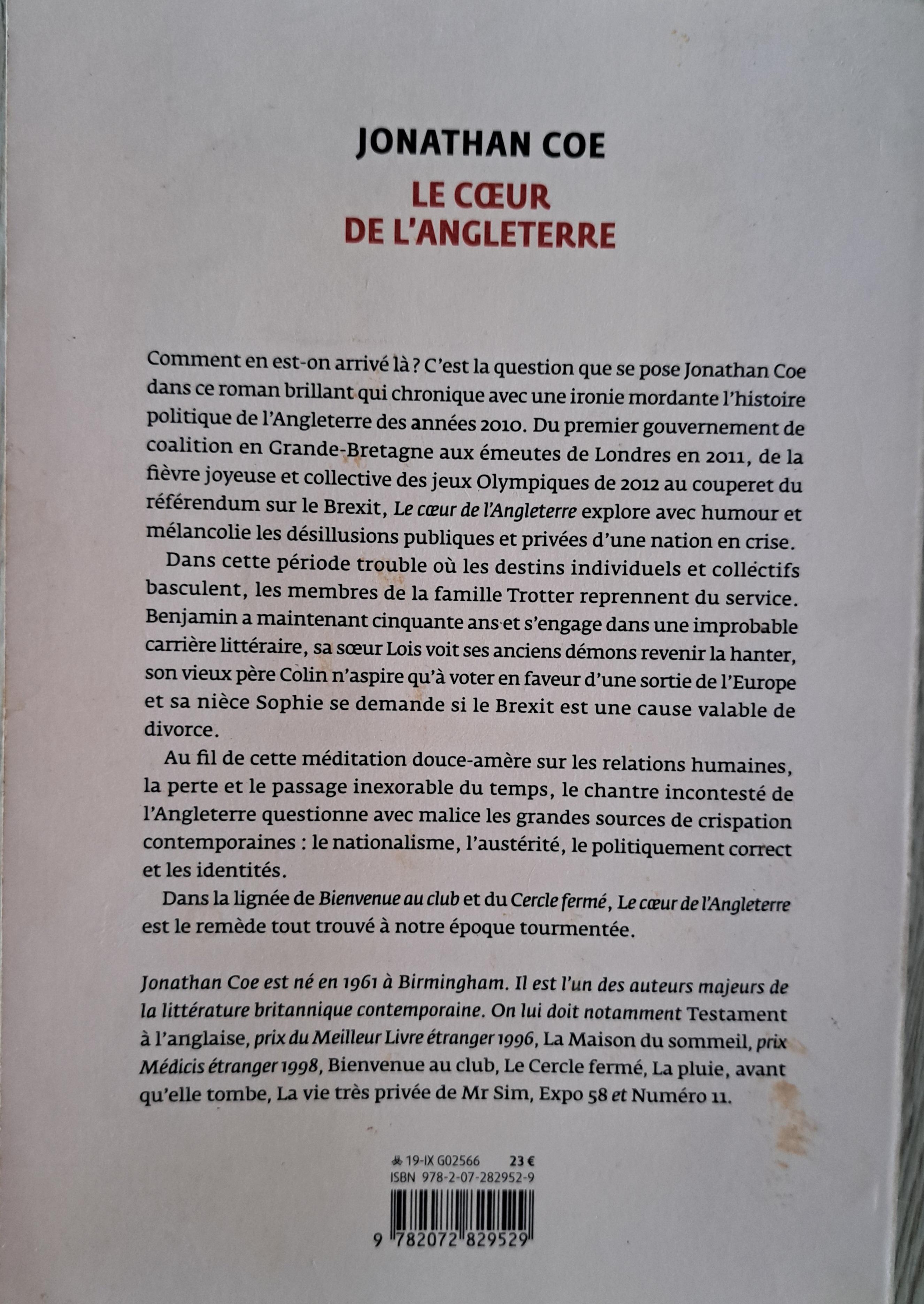 troc de troc le cœur de l'angleterre de jonathan coe image 1