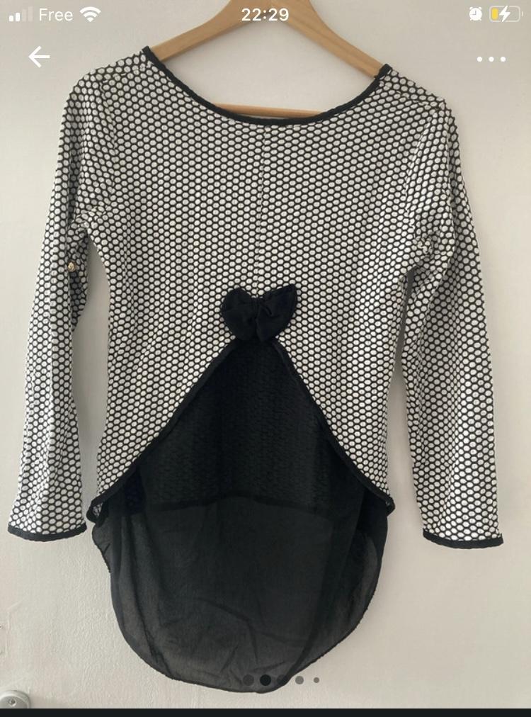 troc de troc haut noir et blanc image 1