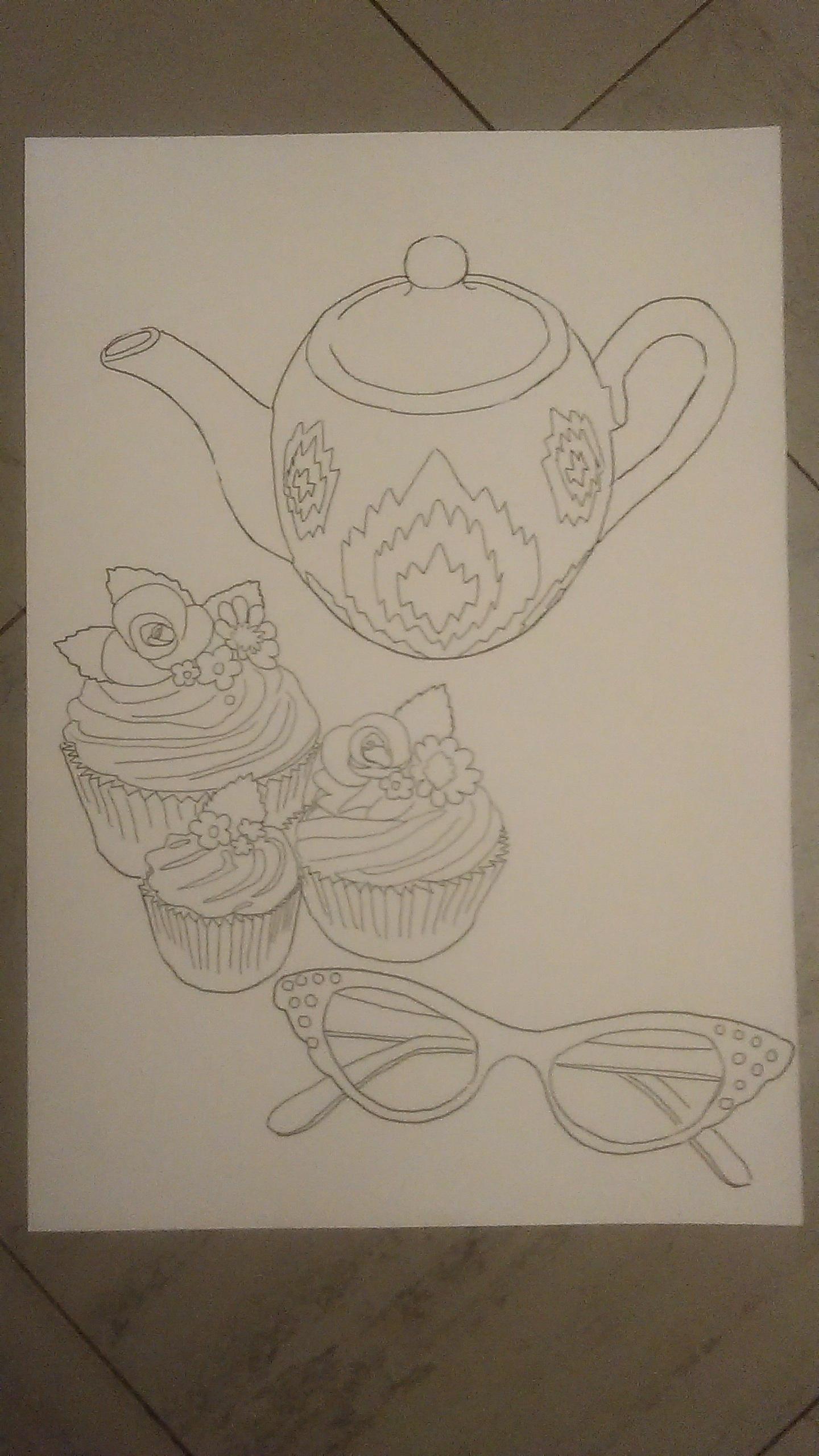 troc de troc coloriages "tea party". image 1